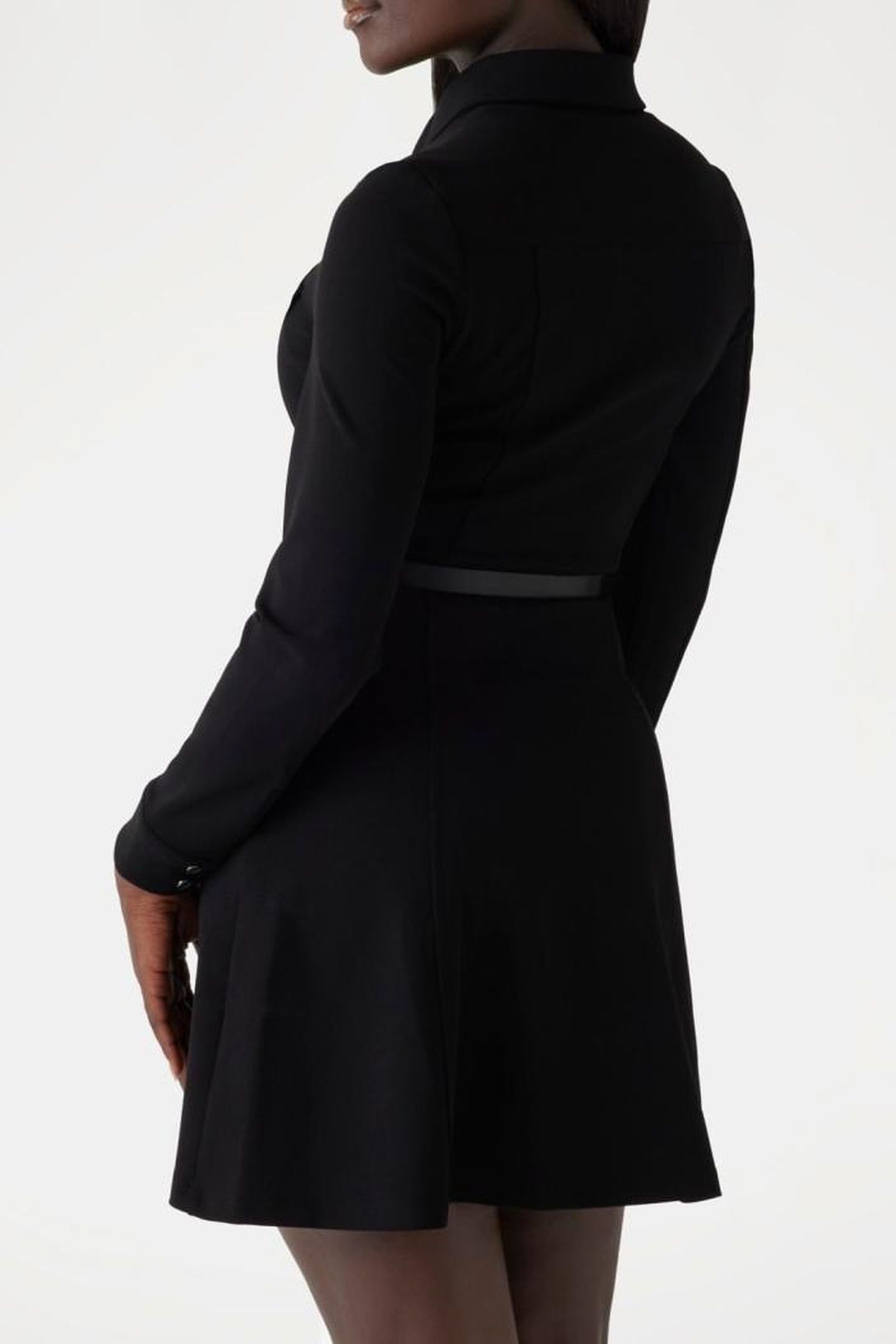 GUESS ECO ZAMA LS FLARE SHIRT JET BLACK A996 2