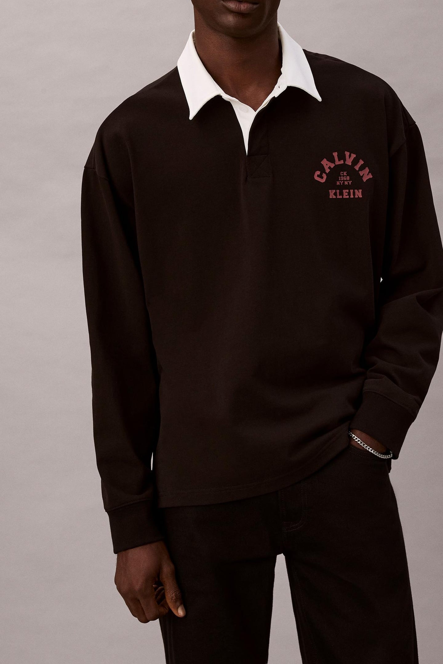 COMPACT RUGBY LS POLO BLACK 2