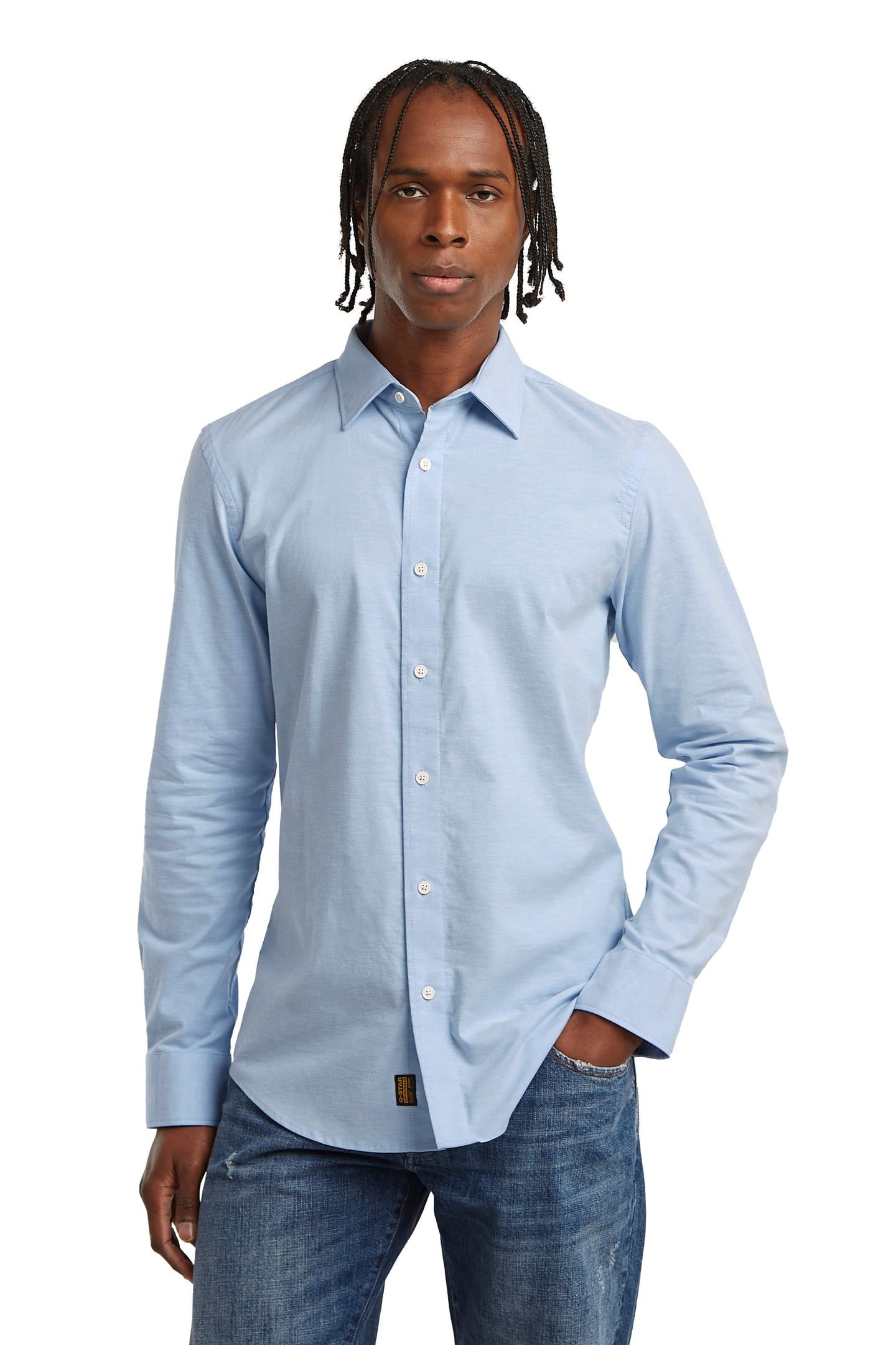 OFFICE SLIM SHIRT SALUTE/MILK 2