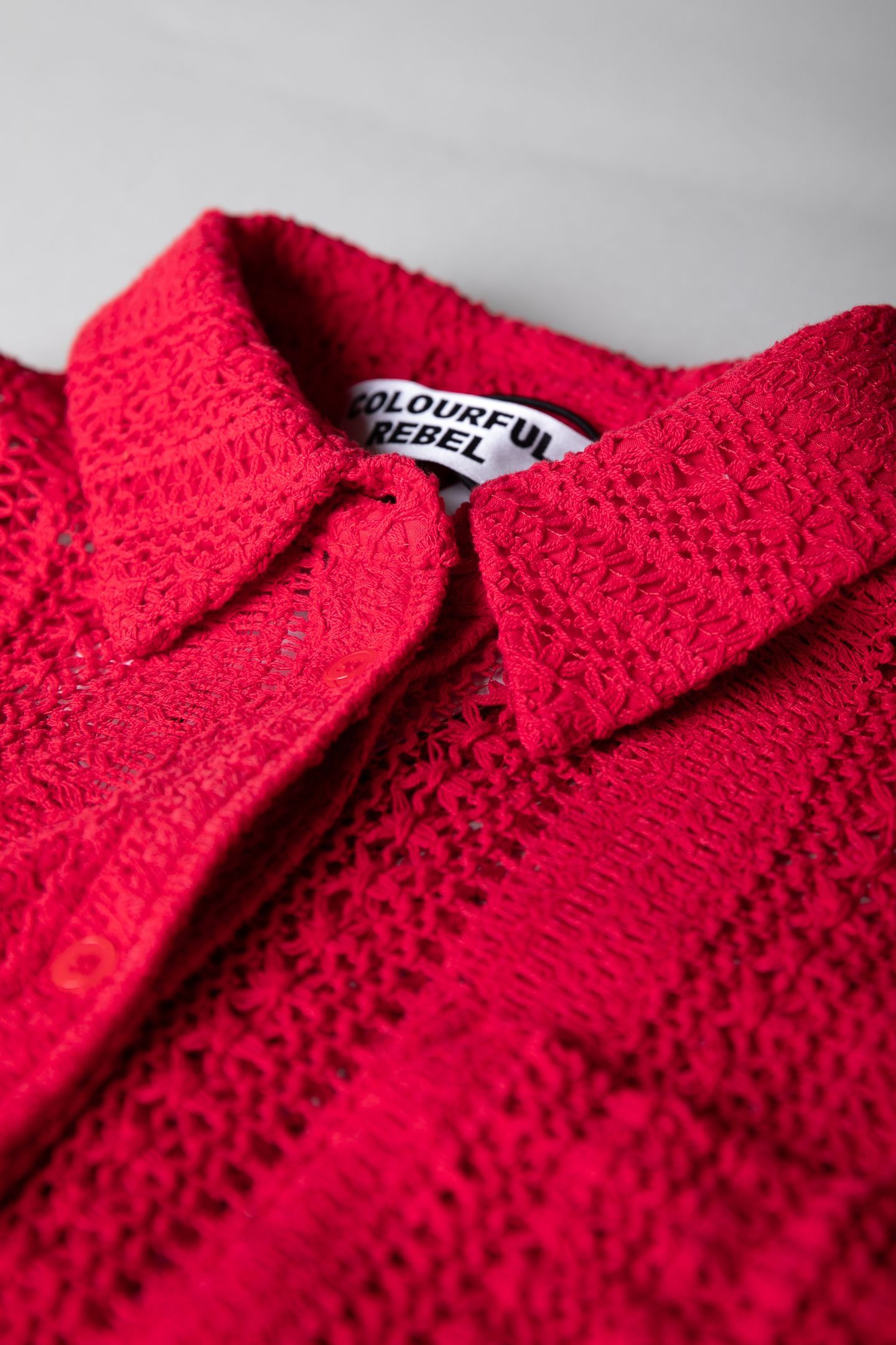 TALIA CROCHET BLOUSE POPPY RED 4