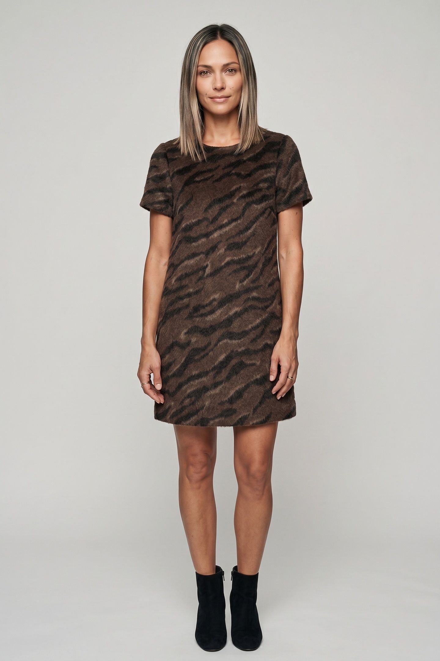 ETIENNA DRESS BROWN 1