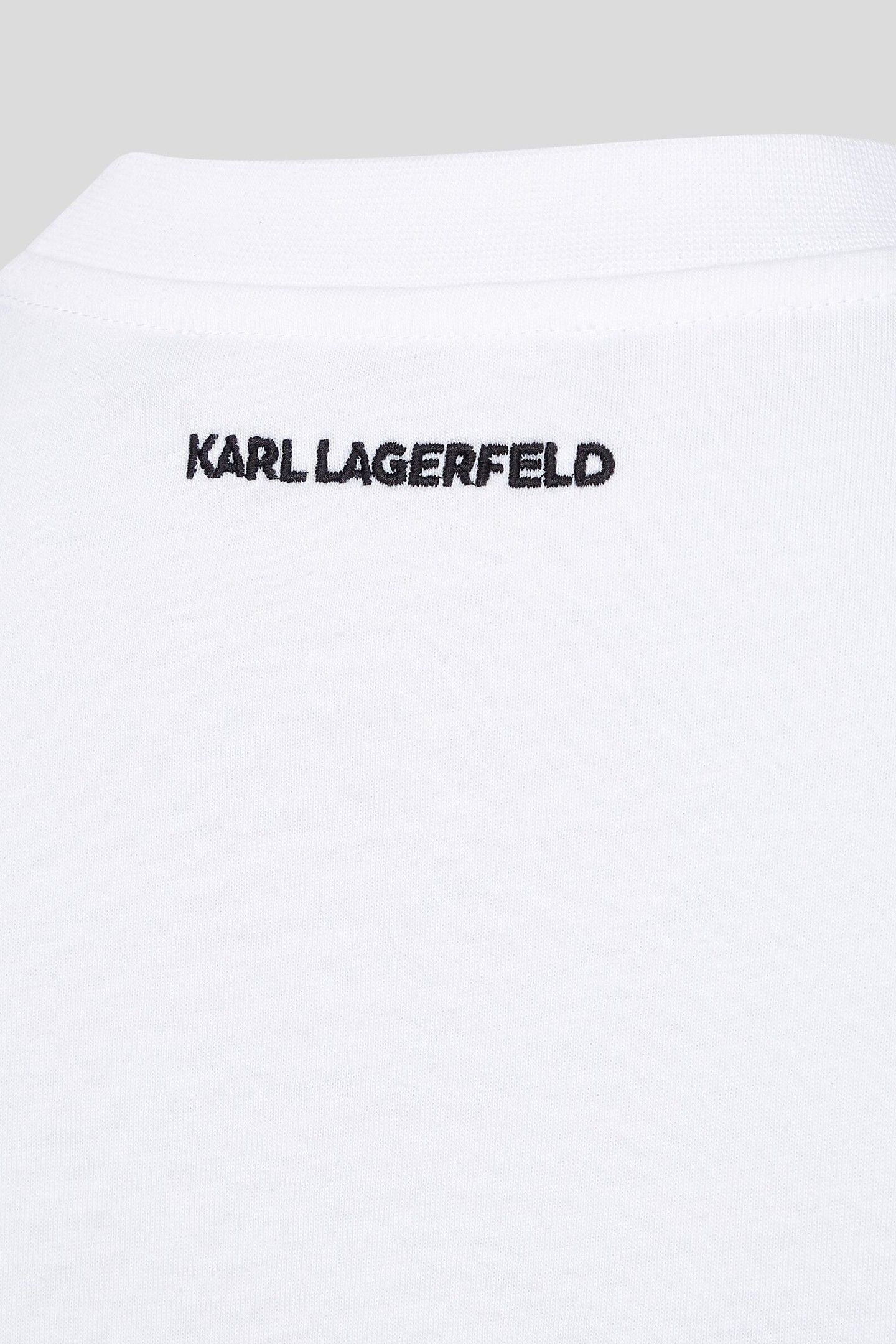KARL SIGNATURE HEM T-SHIRT WHITE 6