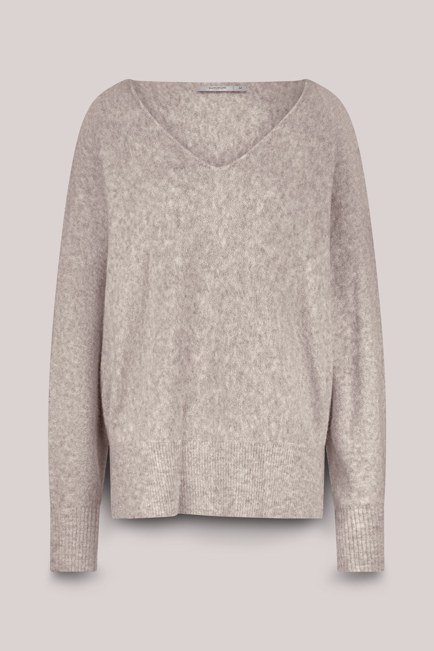 OVERSIZED SWEATER WOOL ELASTANE BLEND KNIT ASH 2