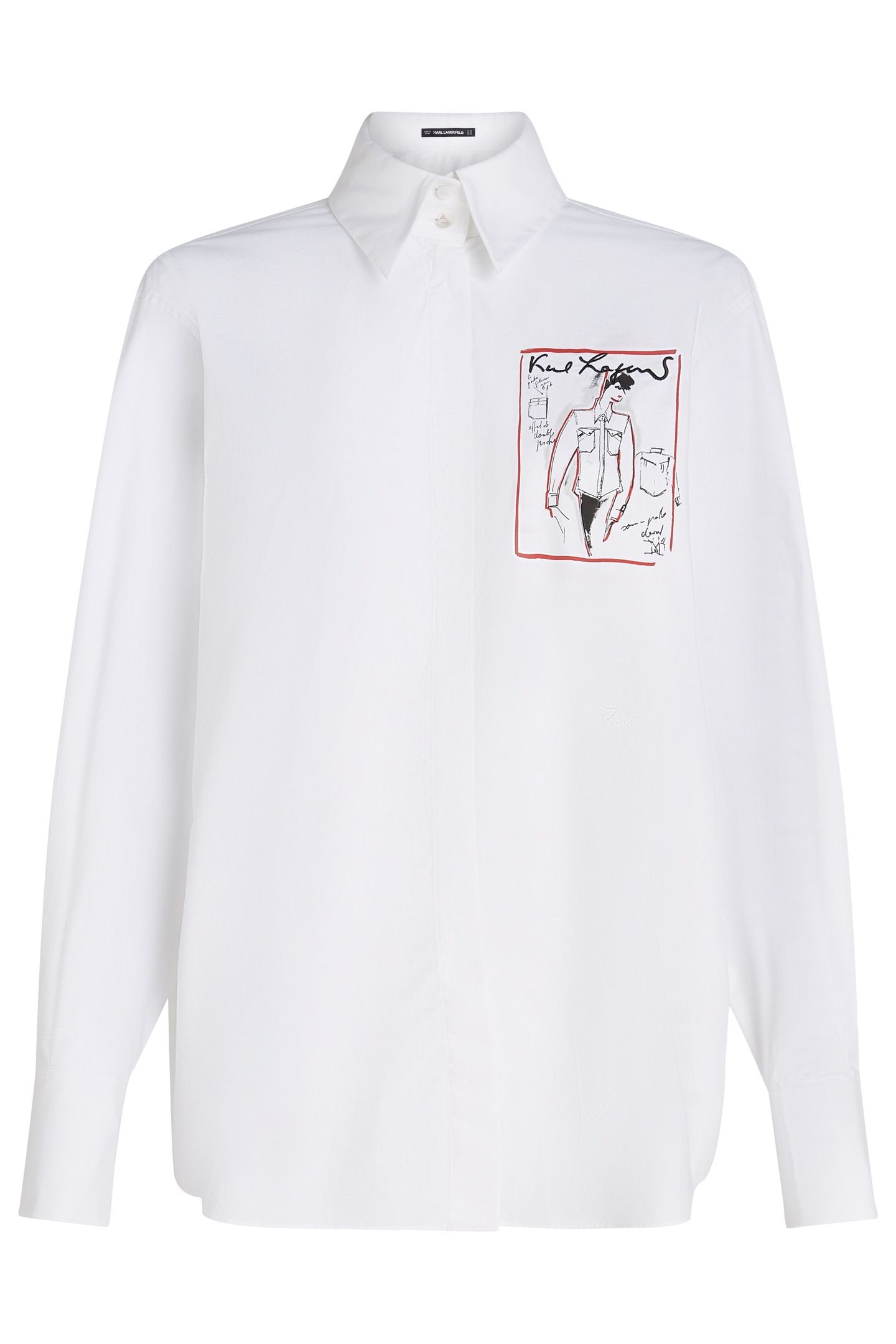 KARL SERIES POPLIN SHIRT WHITE 4