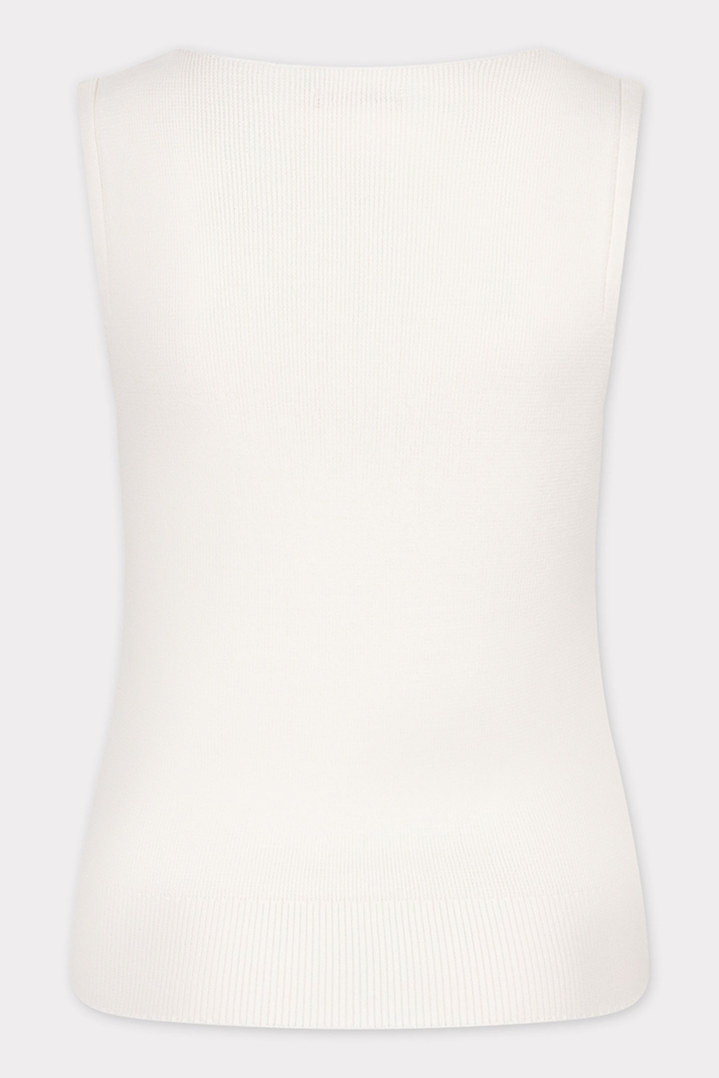 TOP RIB V-NECK OFF WHITE 5