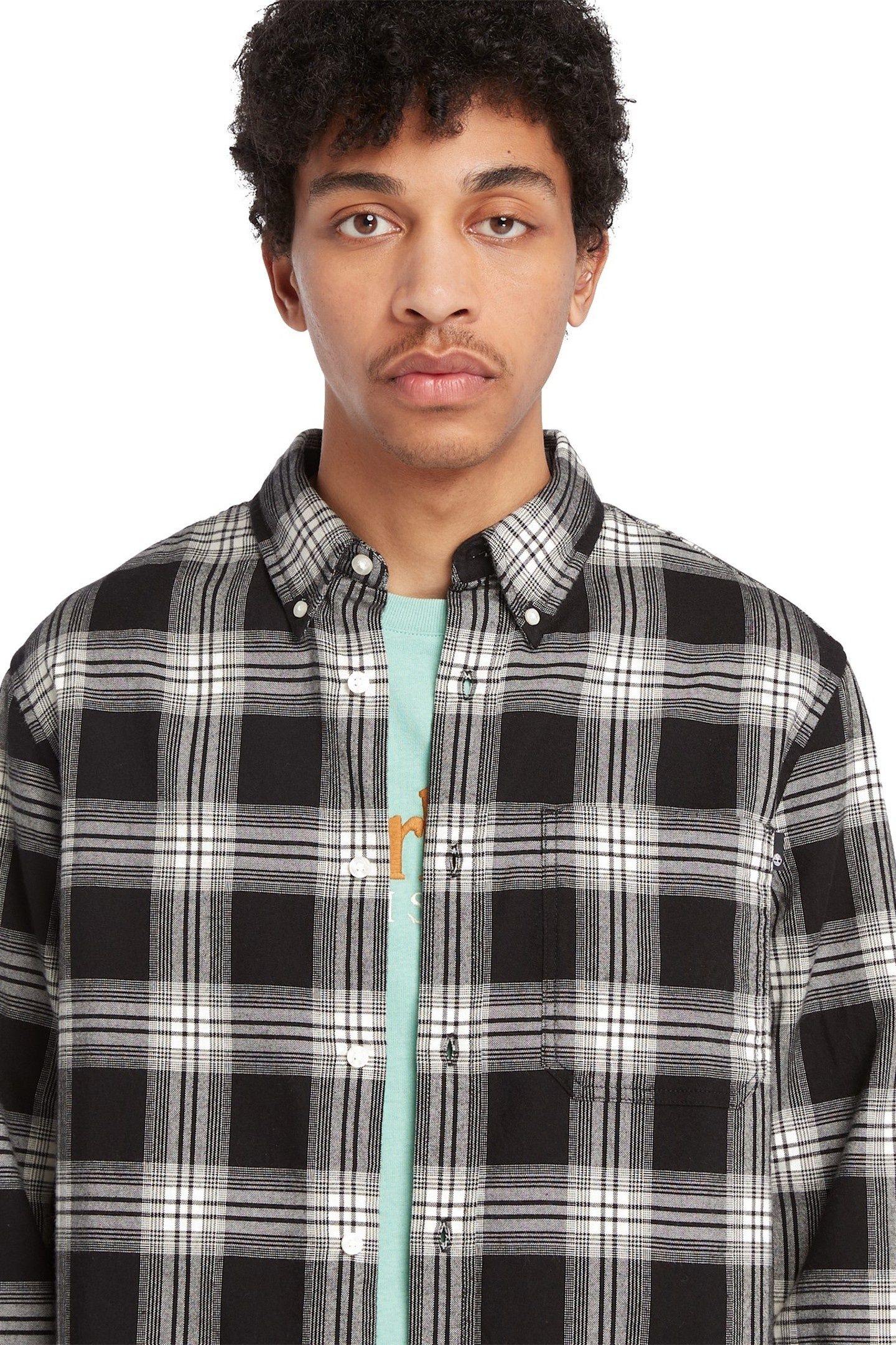 LS SOLUCELL TARTAN SHIRT REGULAR BLACK YD 5