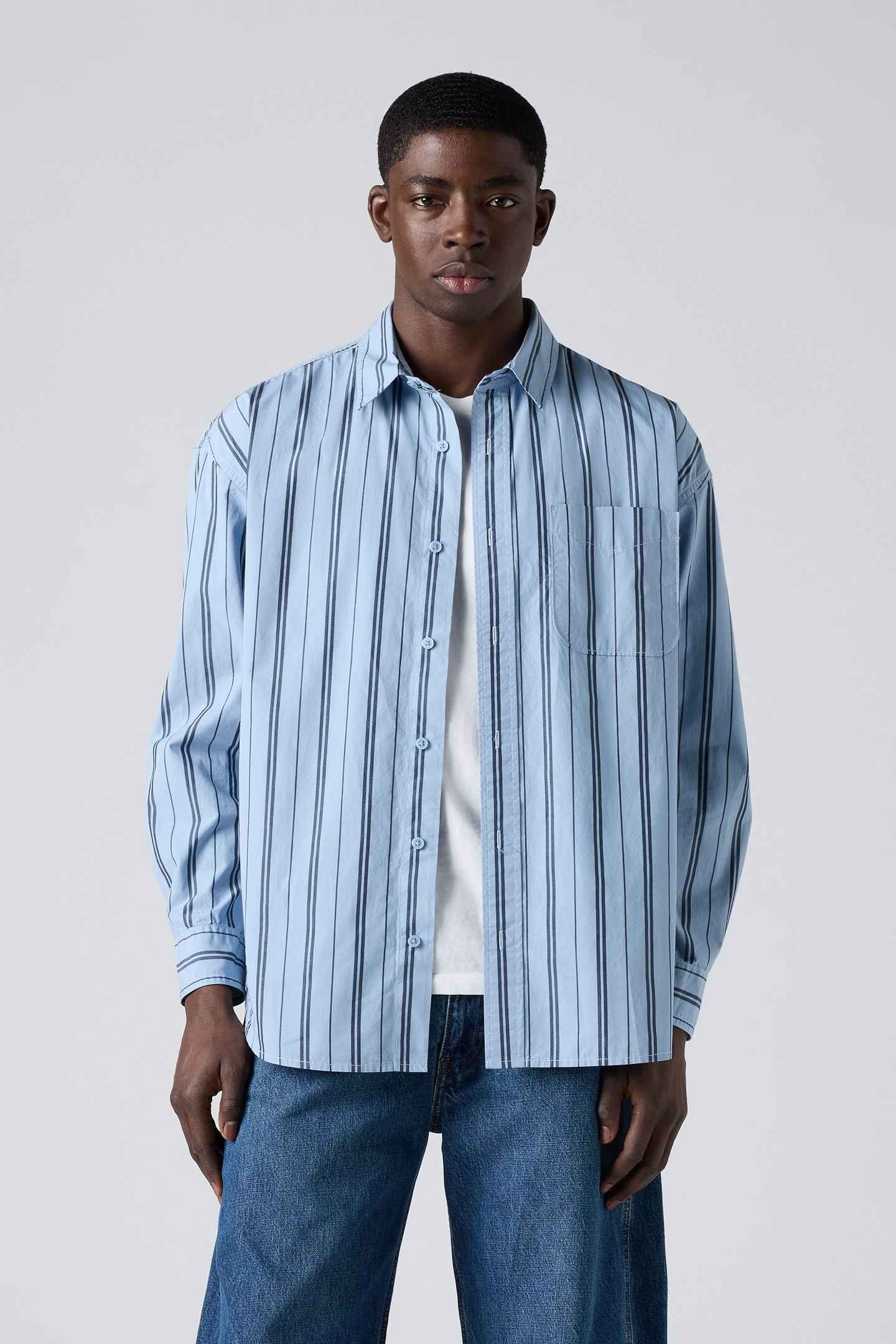 CORDUROY LOOSE BUTTON-UP SHIRT 1