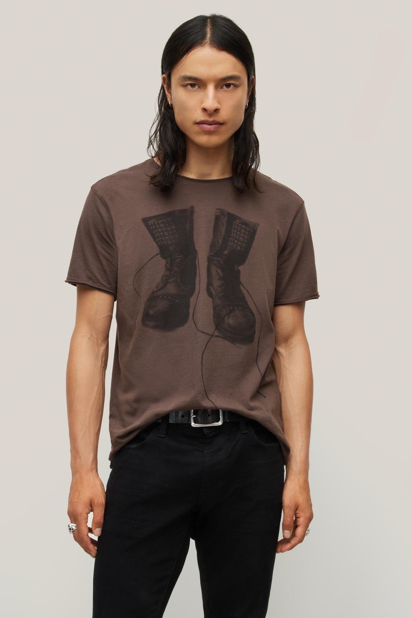 SS RAW EDGE TEE VINTAGE W MOCHA 2