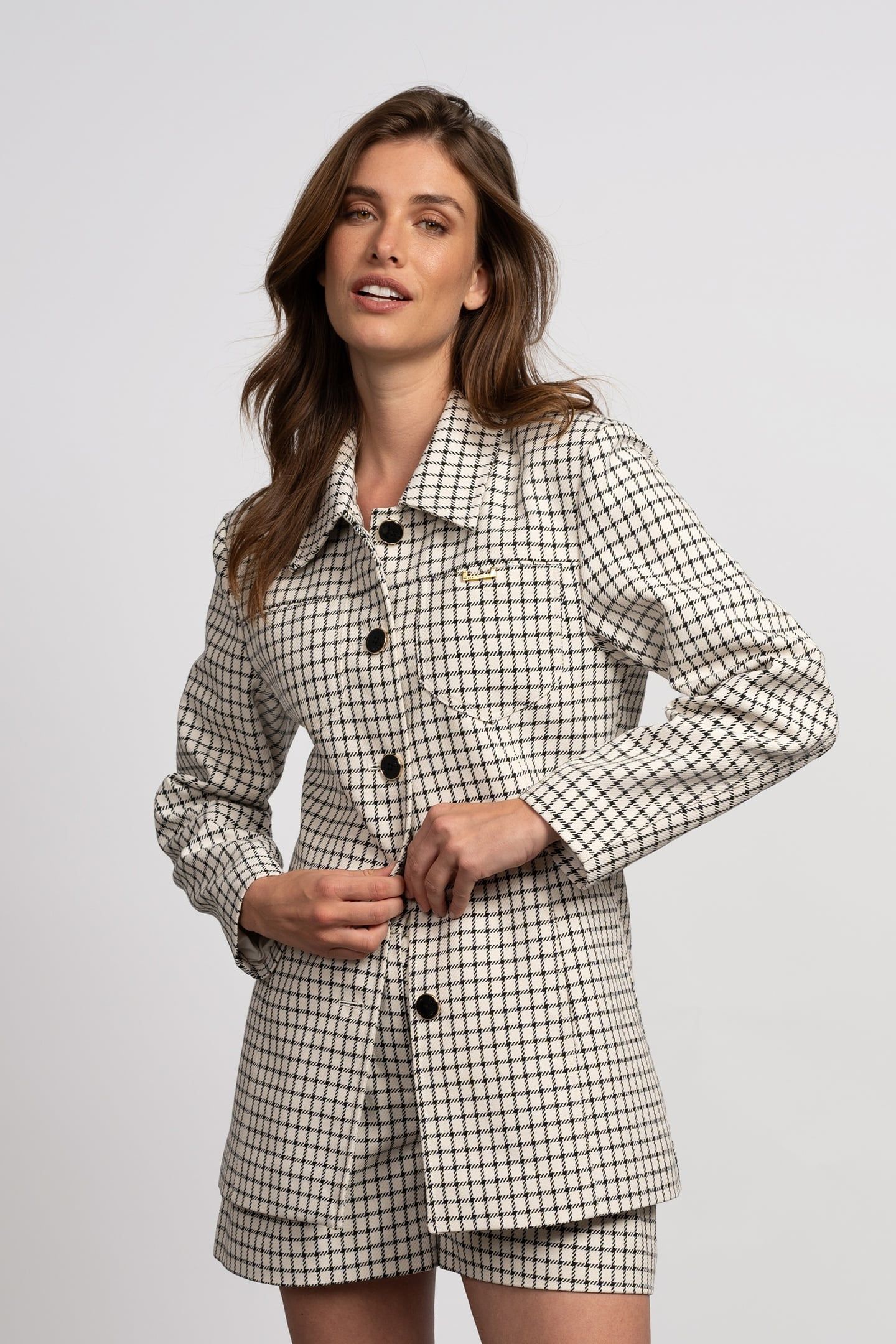 ISABEL JACKET SOFT WHITE / BLACK 1