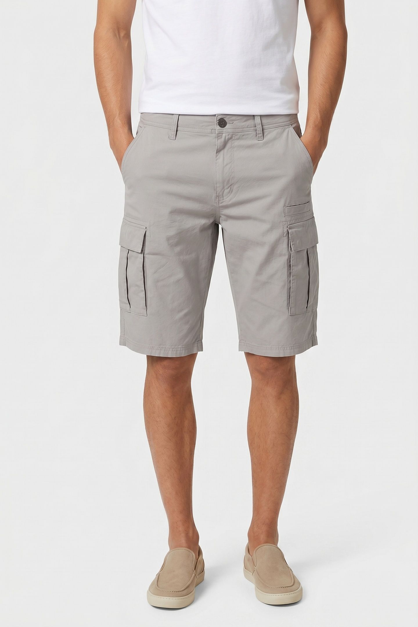 S.OLIVER SHORTS GREY/BLACK 1