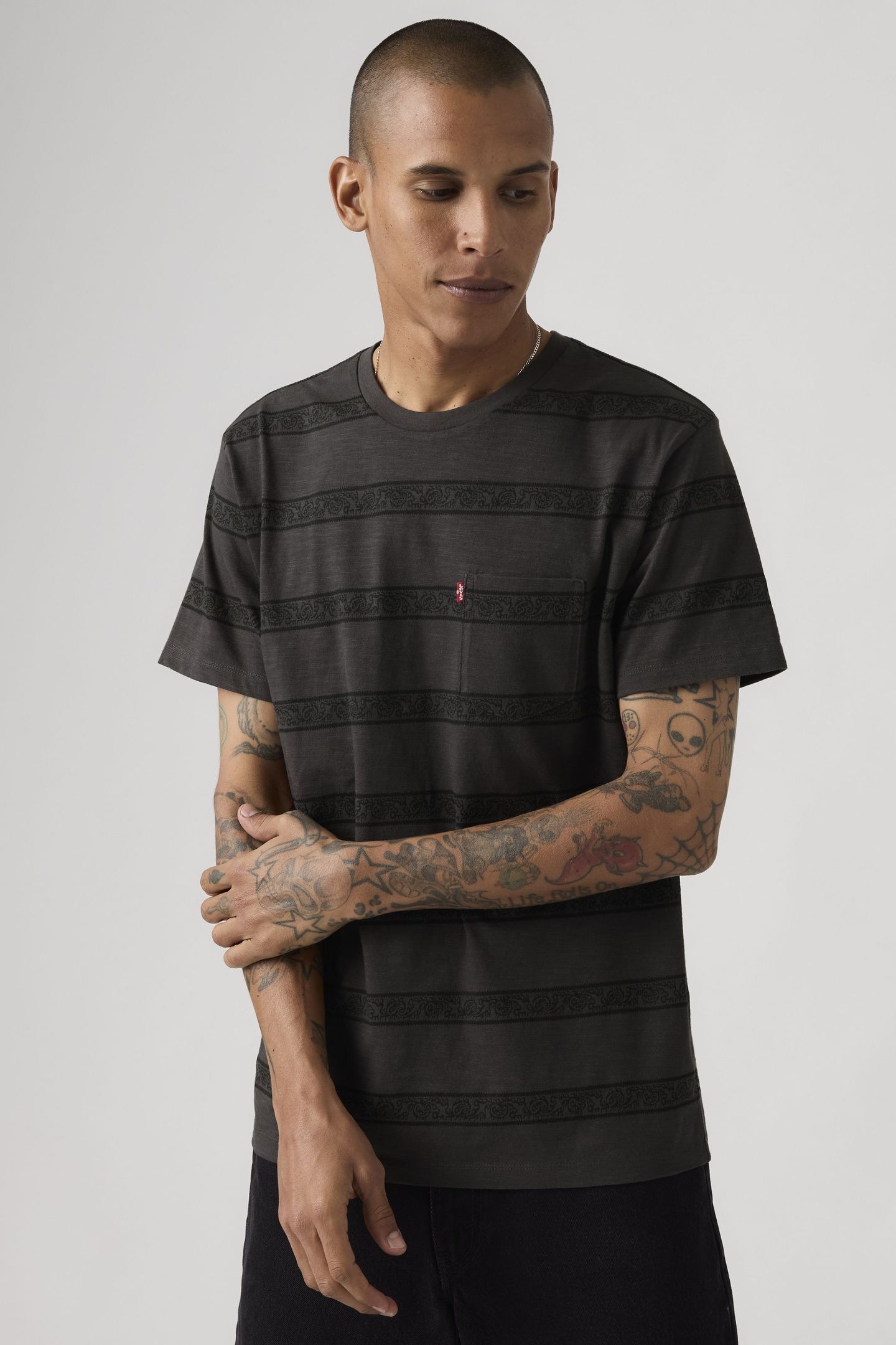 SS CLASSIC POCKET TEE KABIR PAISLEY STRI 1