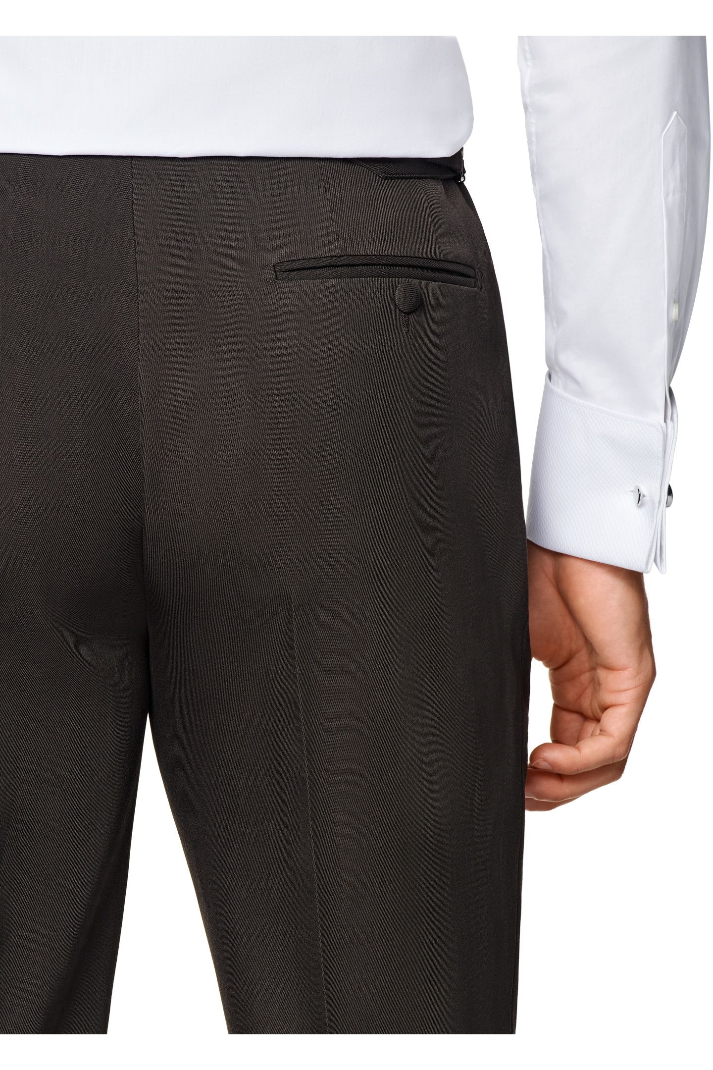 MILANO DARK BROWN PURE WOOL S120 NESTED TUXEDOS DARK BROWN 8