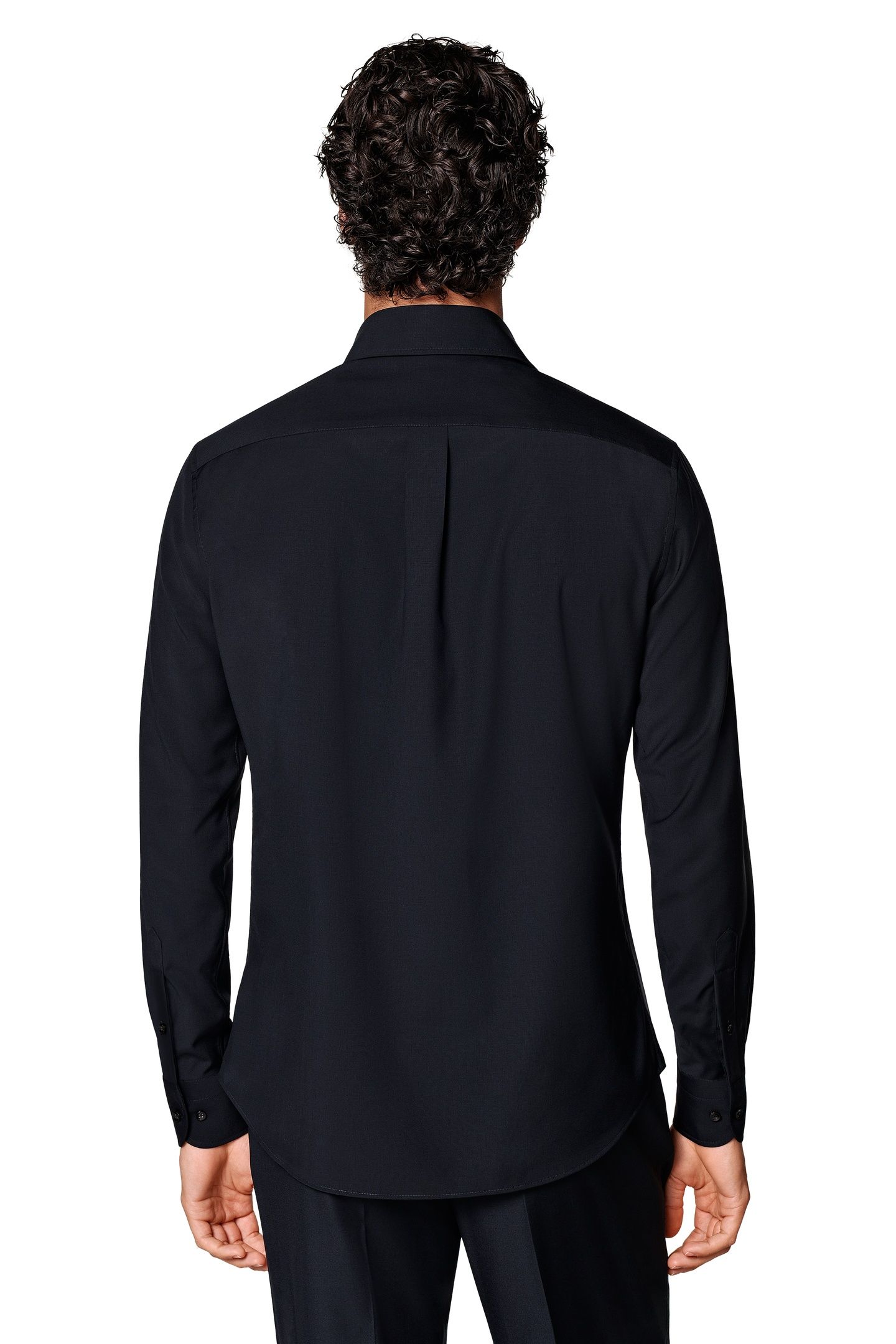 WASHABLE WOOL NAVY CASUAL SHIRTS NAVY 4