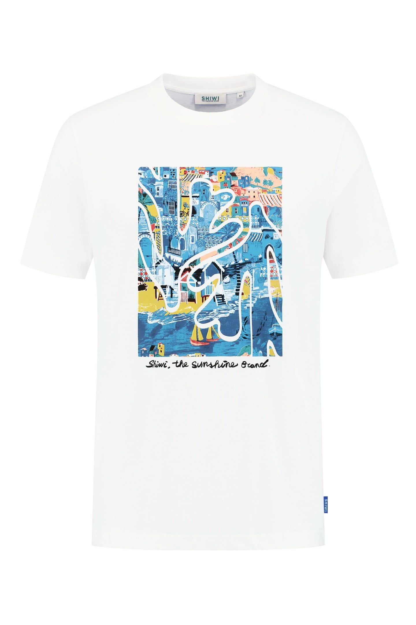 LIAM REGULAR T-SHIRT SHIWI ISLAND BLOCK WHITE 5