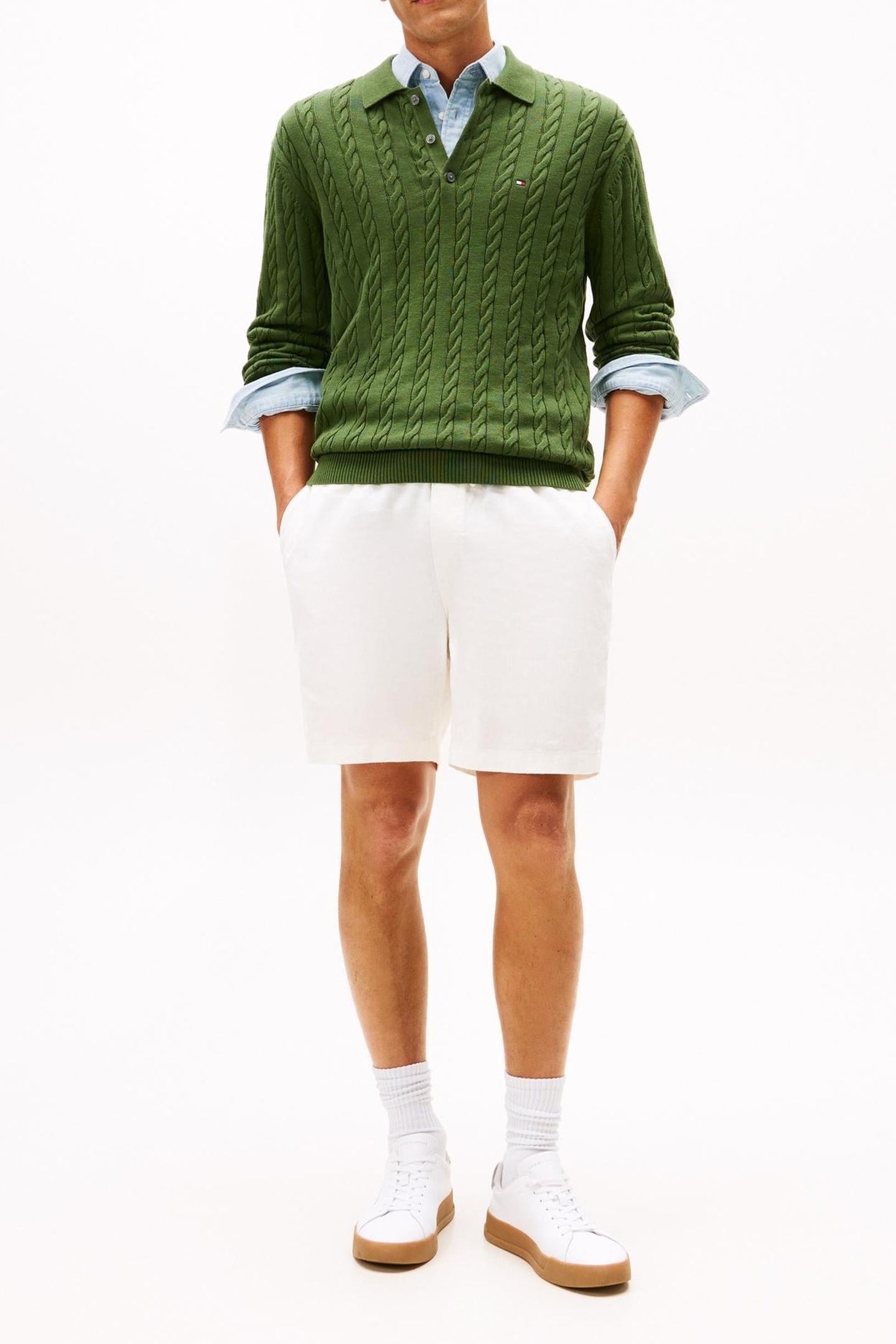 MERCER 7'' PULL ON SHORTS IVORY SILK 1