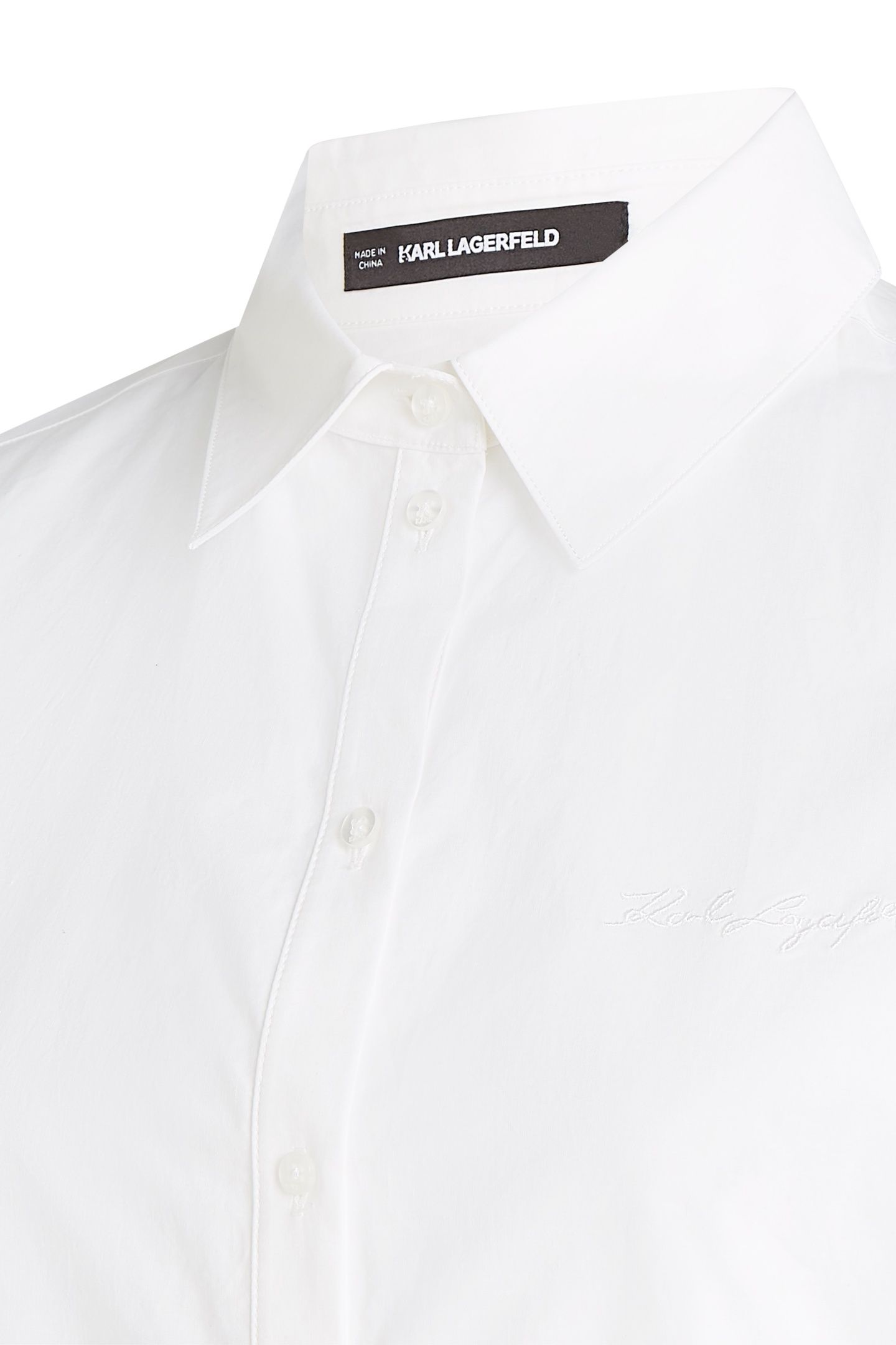 BRODERIE DETAIL SHIRT DRESS WHITE 2
