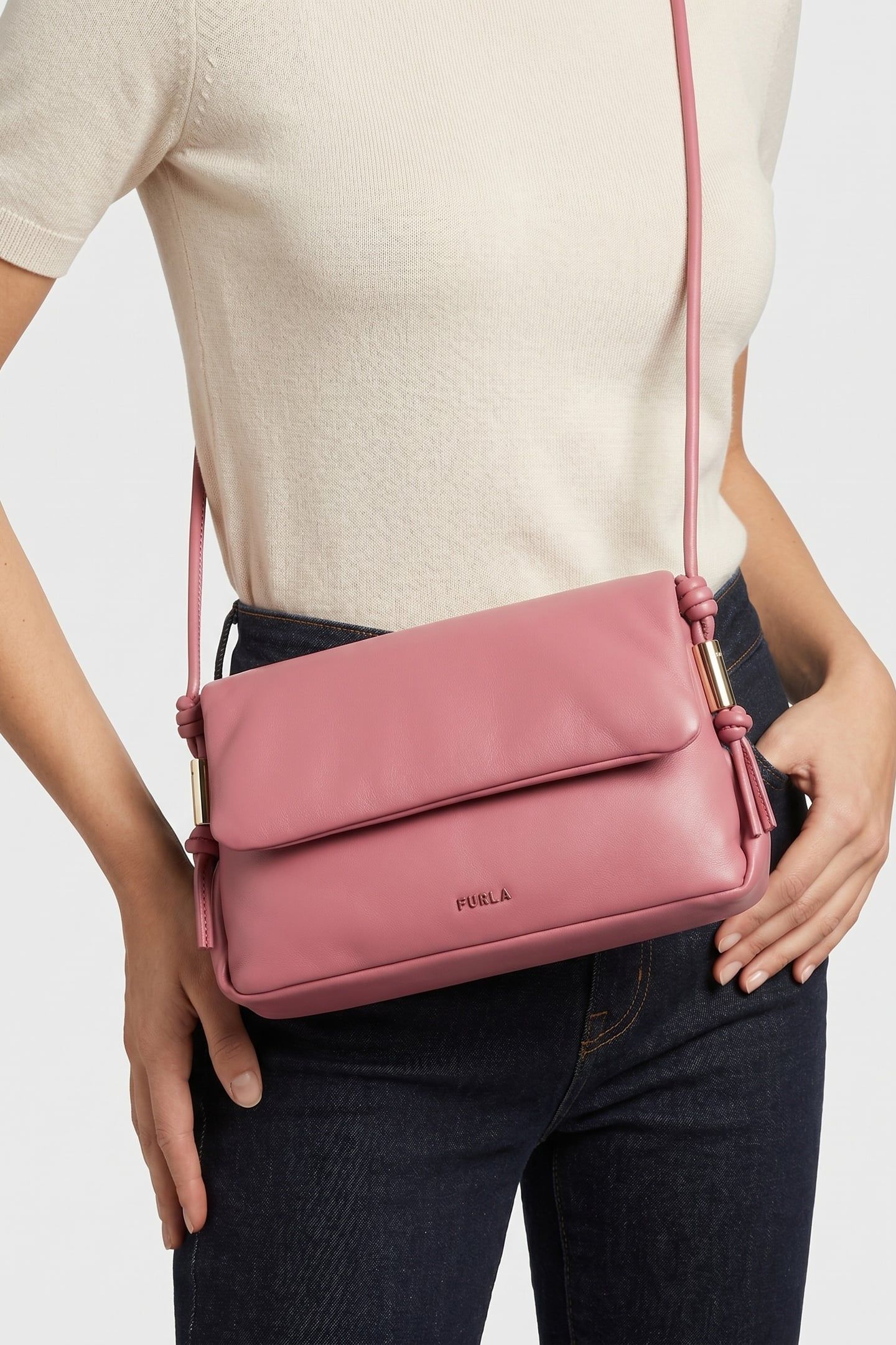 ELETTRA SMALL CROSSBODY BLUSH PINK 2