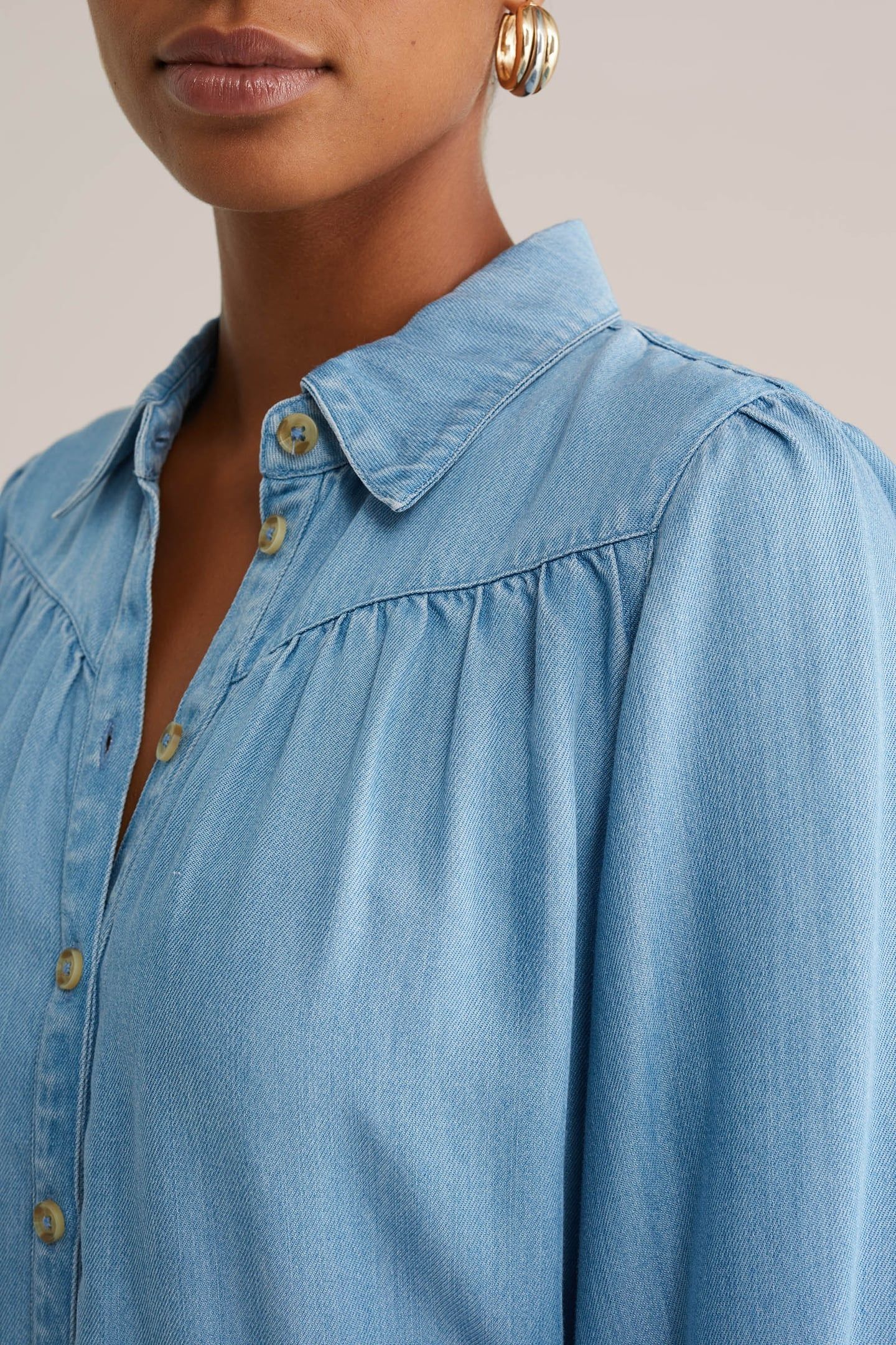 DRESS MID LENGTH LIGHT BLUE 5