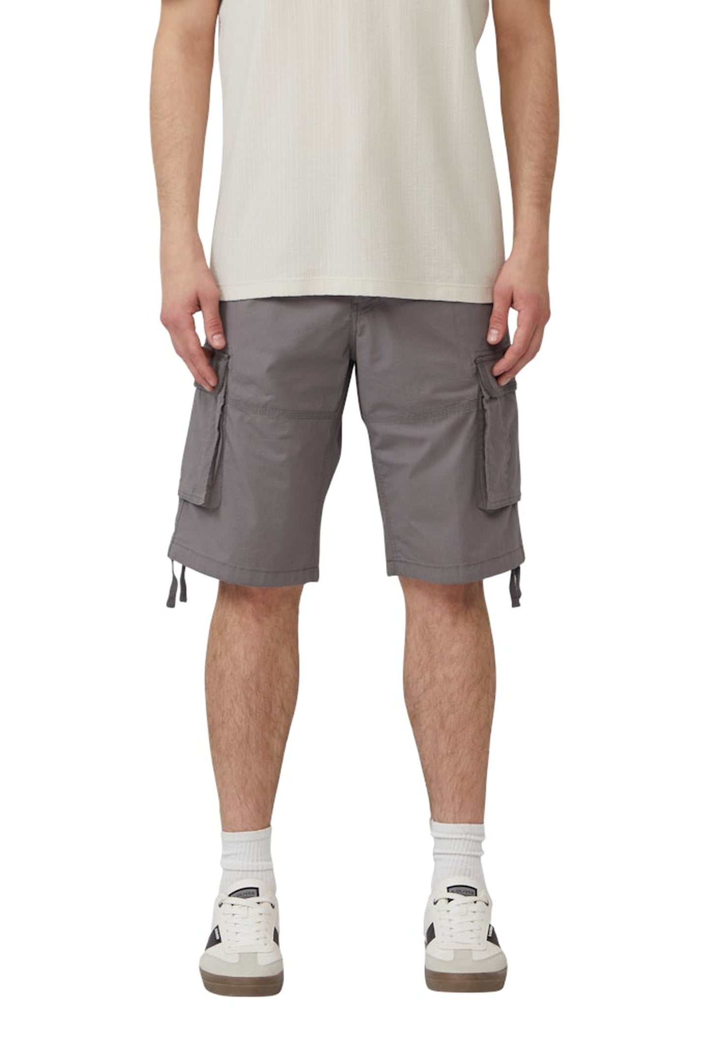 S.OLIVER SHORTS GREY/BLACK 1