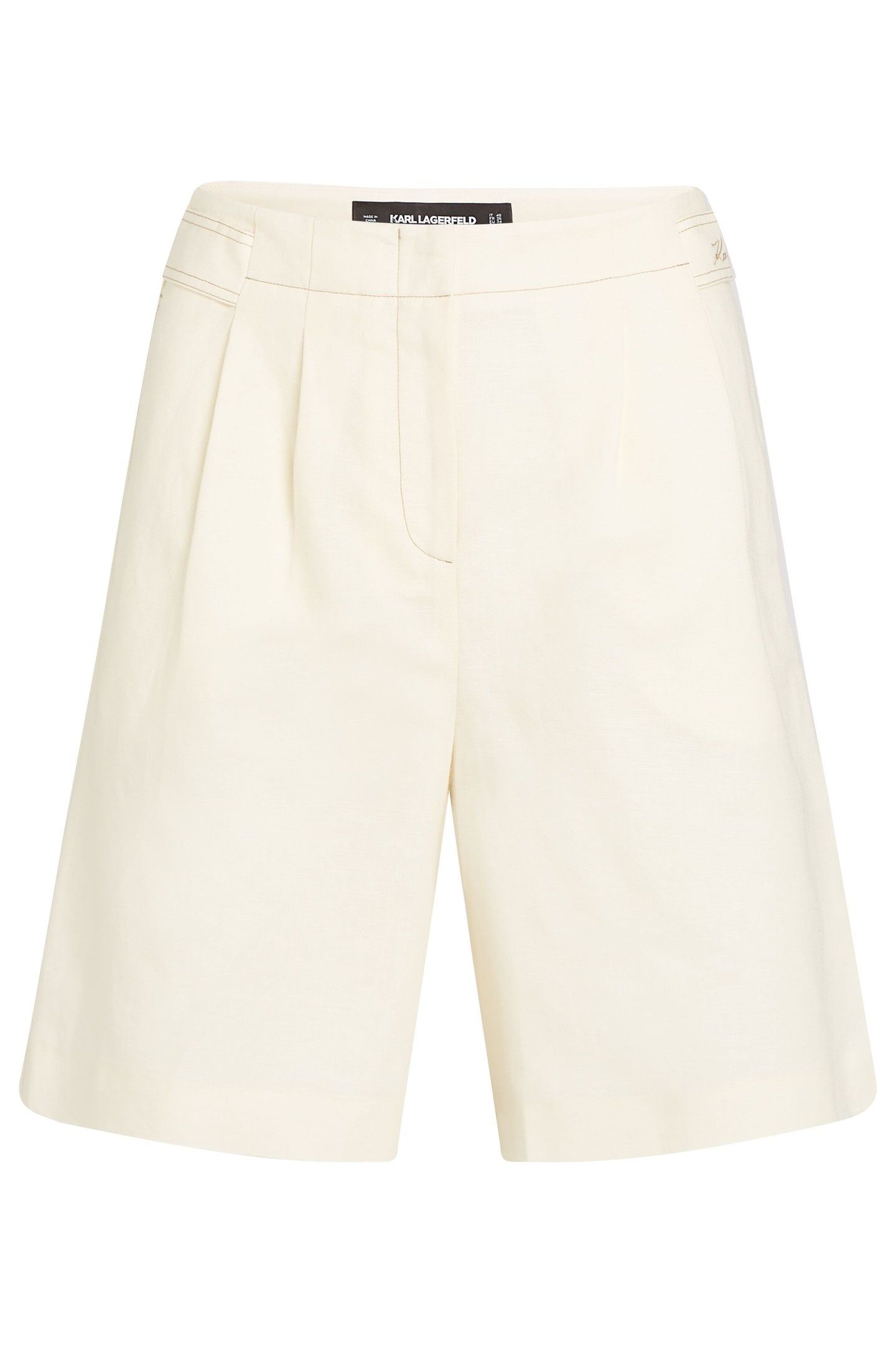 LINEN BLEND SHORTS PRISTINE 3