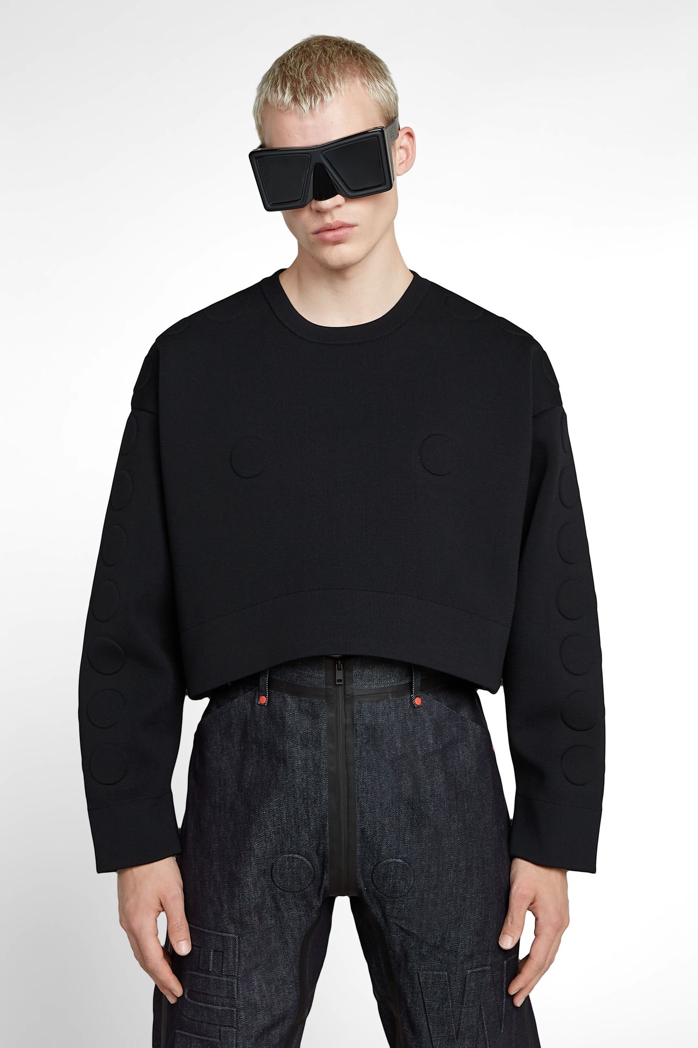 GSXWVB OVERSIZED SHORT SWEAT KNIT BLACK 2