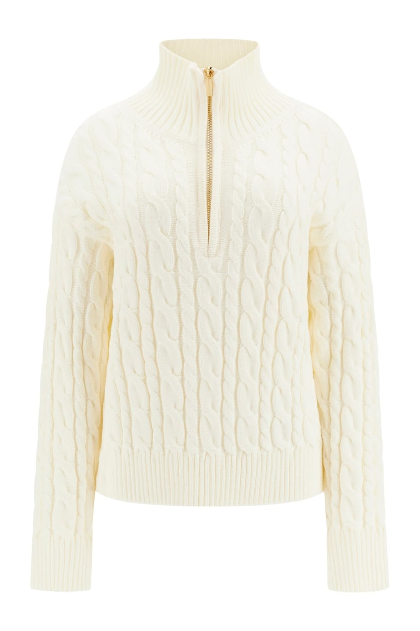 ADARA HALF ZIPPER CA MACADAMIA 1