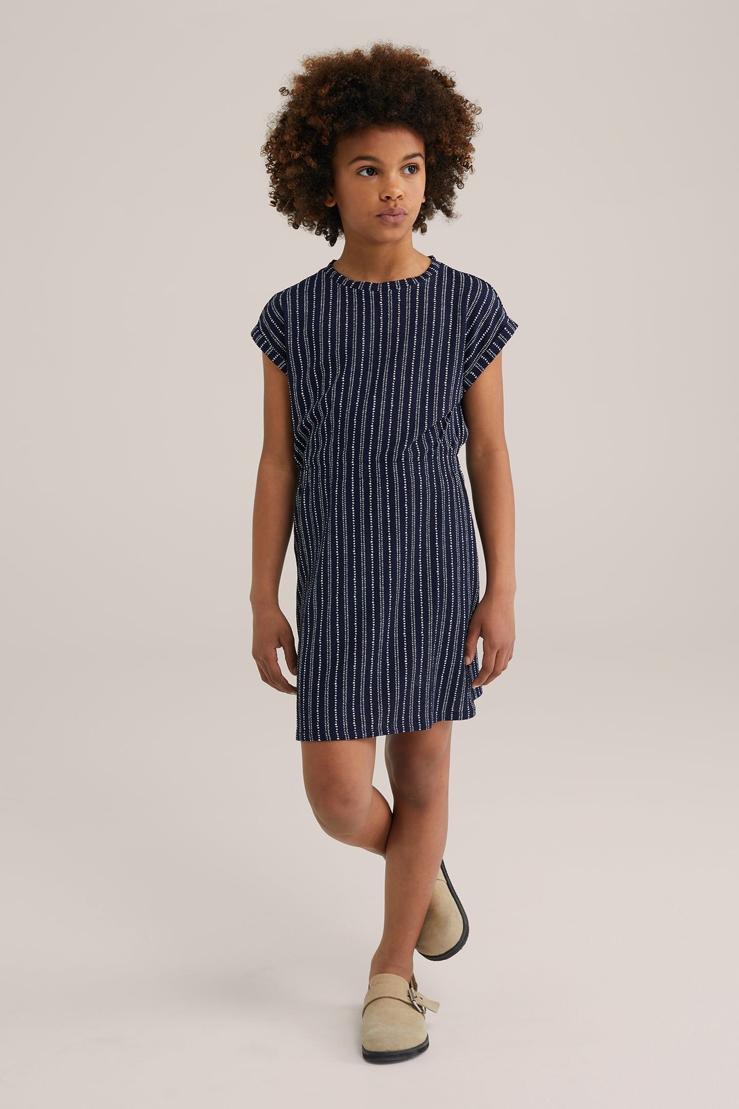 DRESS MID LENGTH NAVY BLUE 2