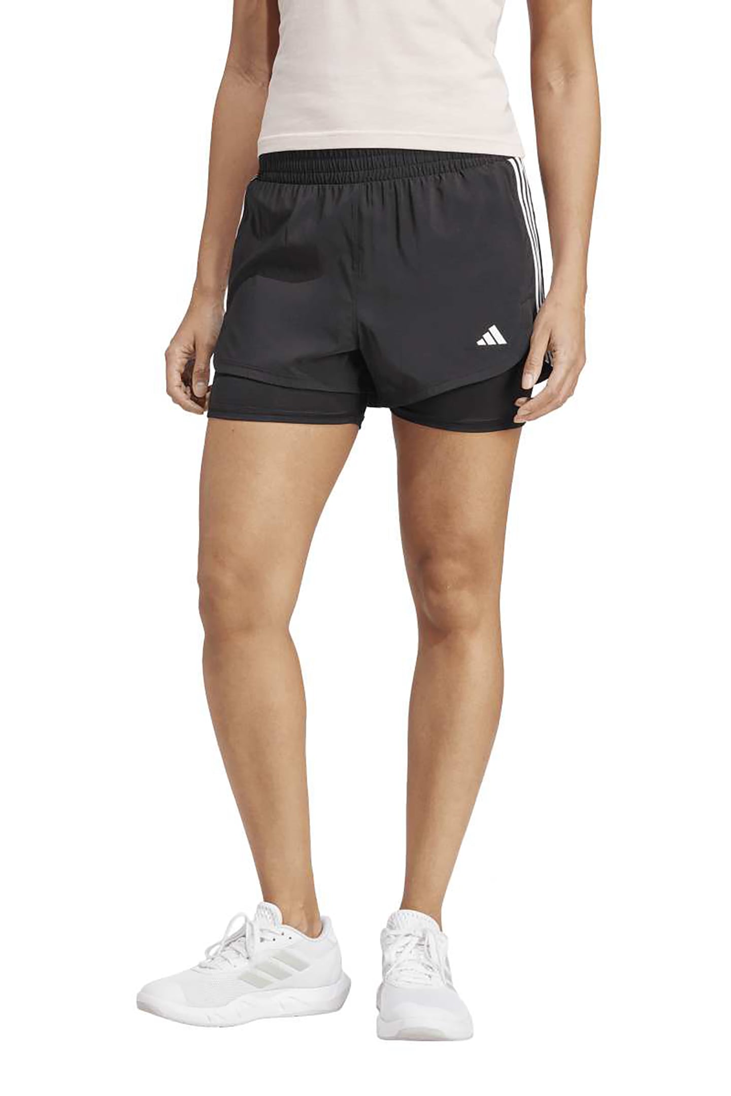 PERFORMANCE PACER 3-STRIPES TRAINING WOVEN SHORTS BLACK 1