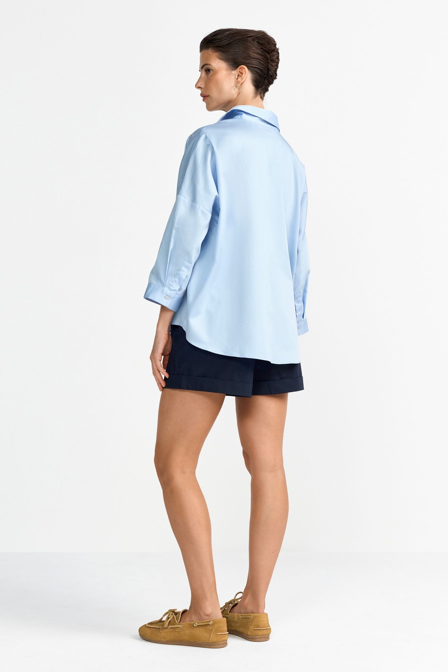 COTTON SHORTS MIDNIGHT BLUE 3