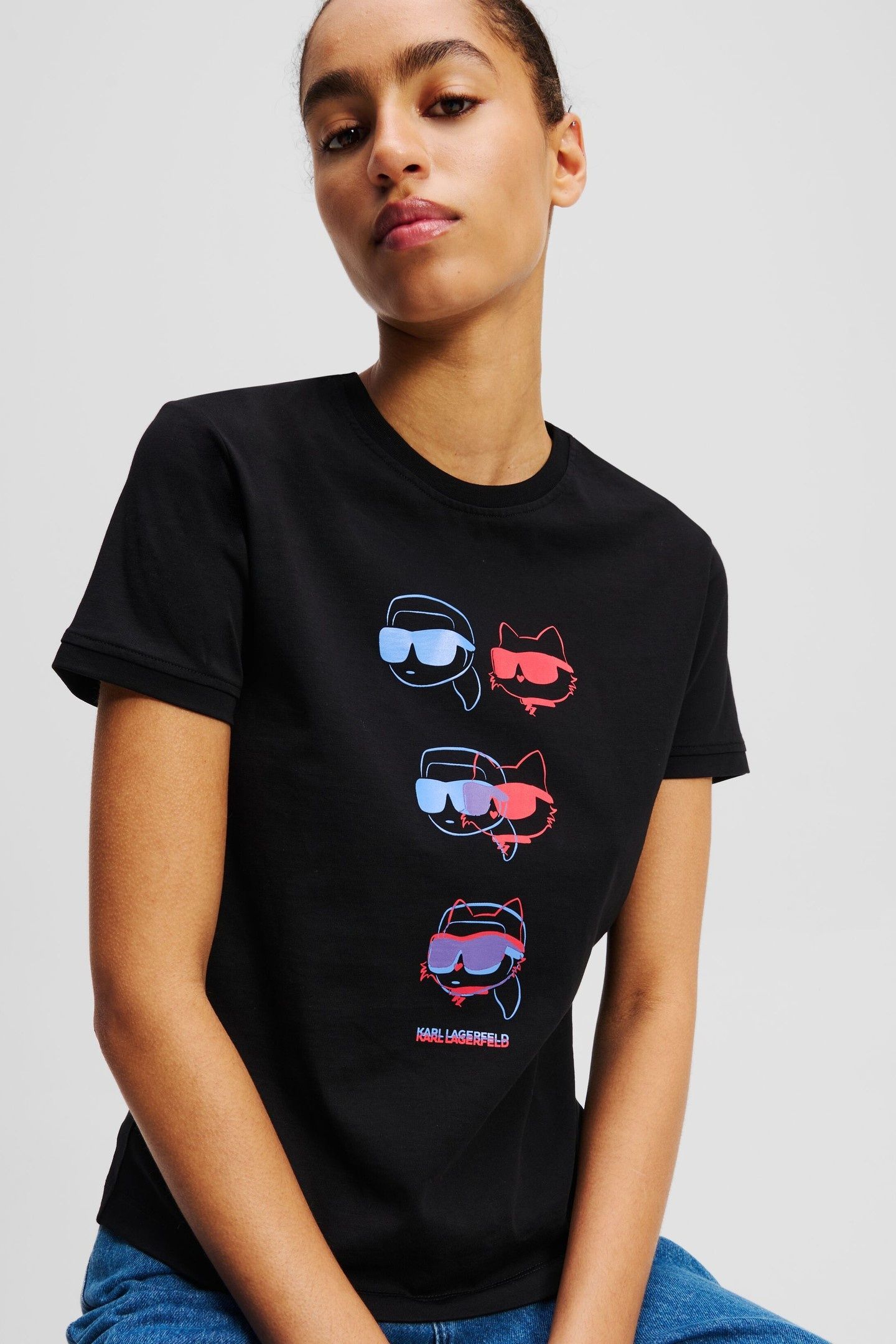 IKON COLOUR FITTED T-SHIRT BLACK 4
