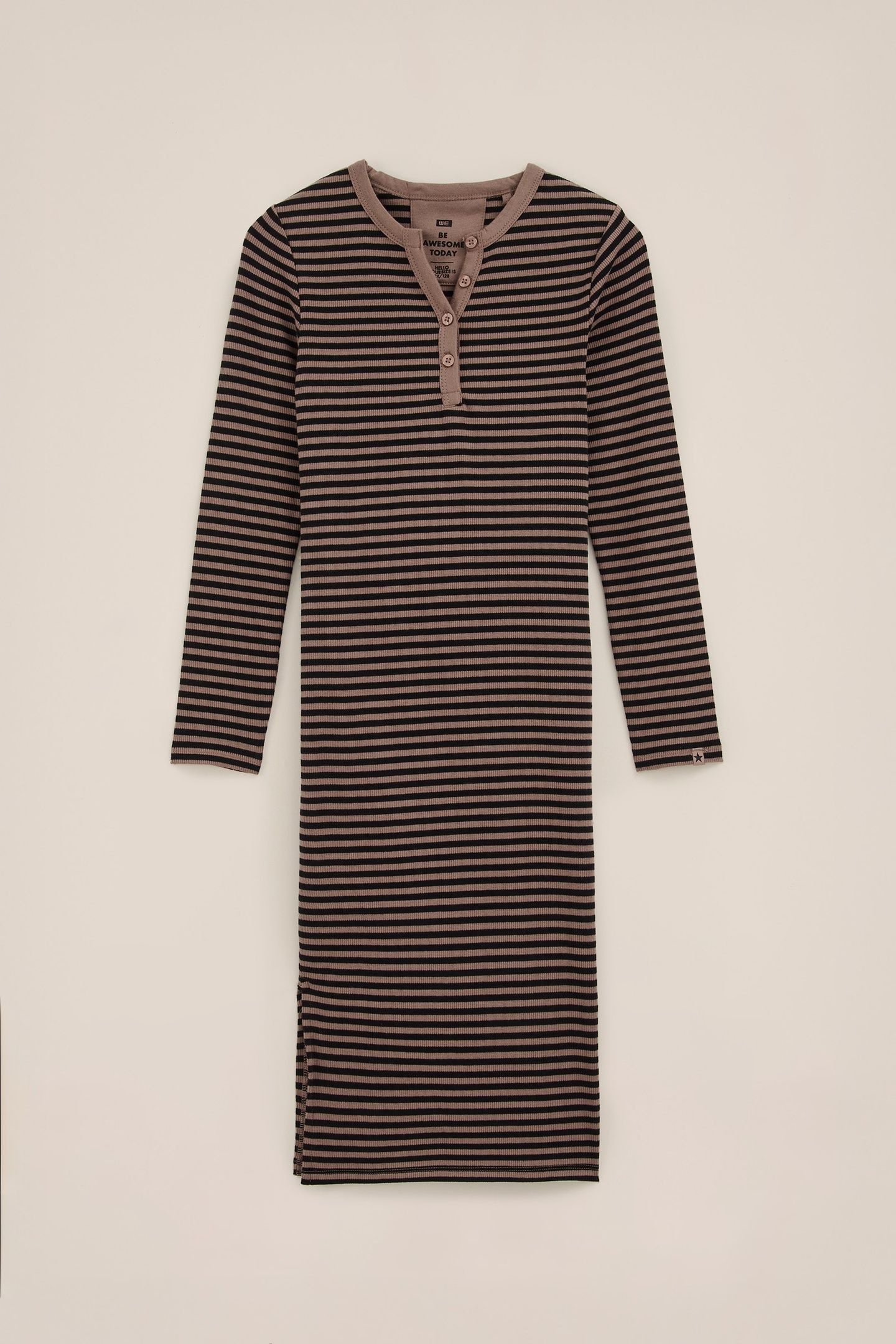 DRESS MAXI LENGTH BROWN 3