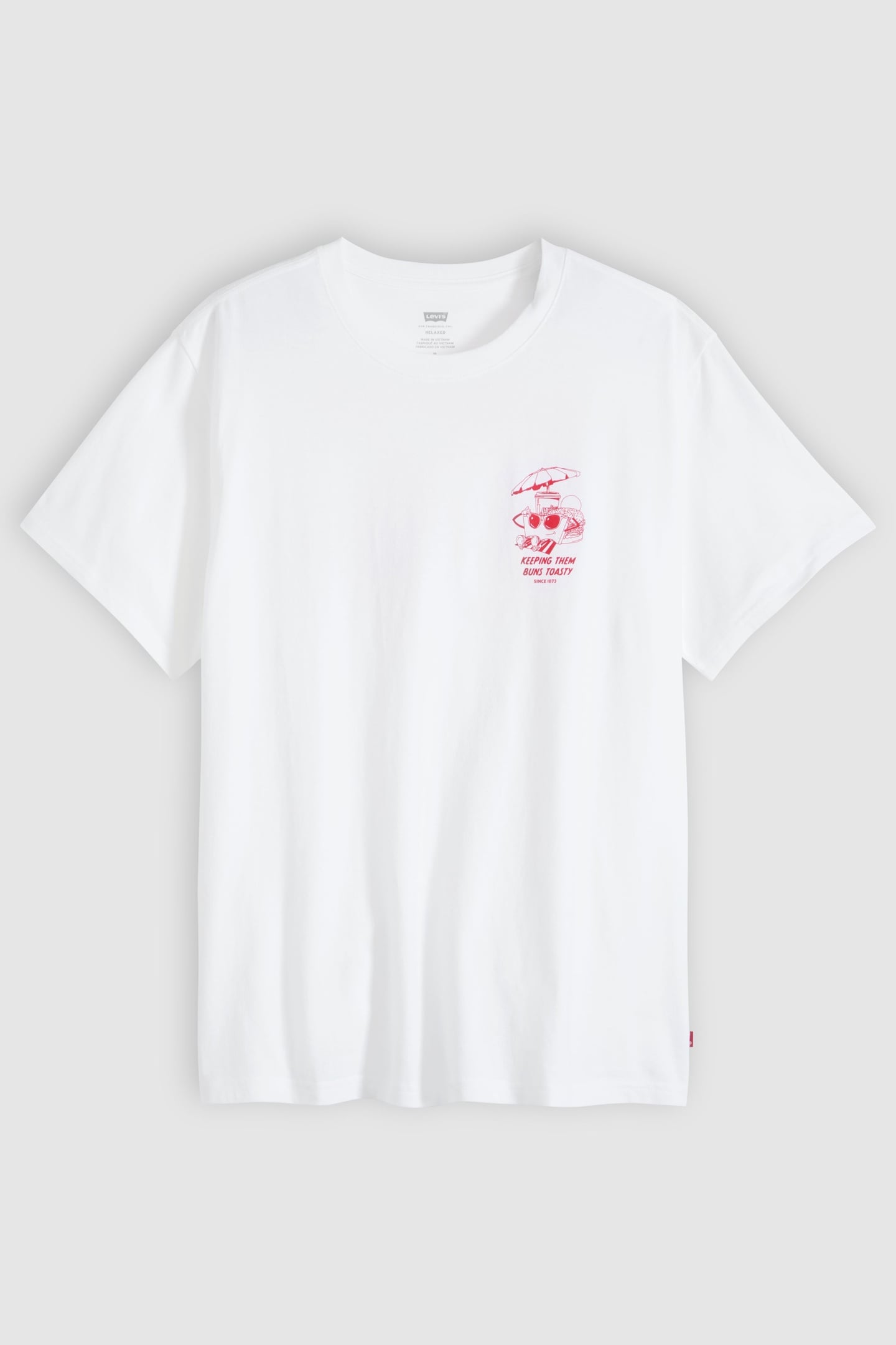 SS RELAXED FIT TEE LS FRESH WHITE PLUS 4