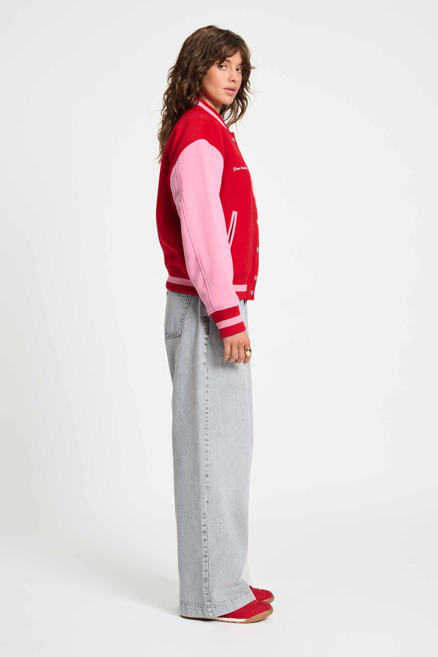 JACKET - BASEBALL CHILI RED 4