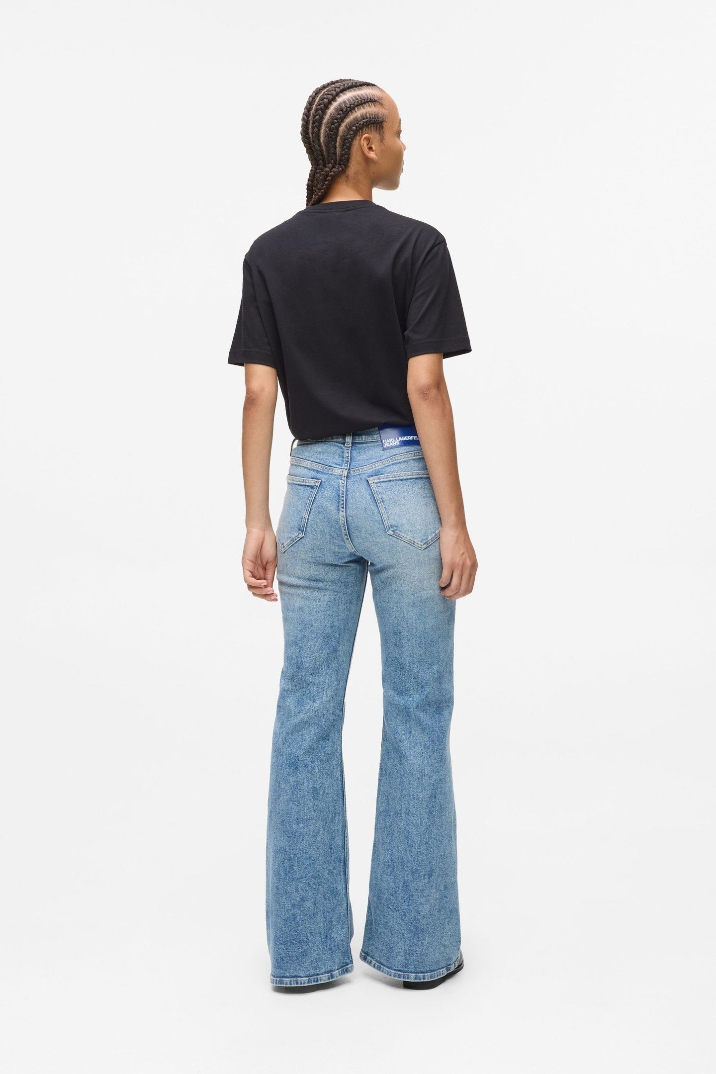 FLARED POCKET DENIM WASHED MID BLUE 3
