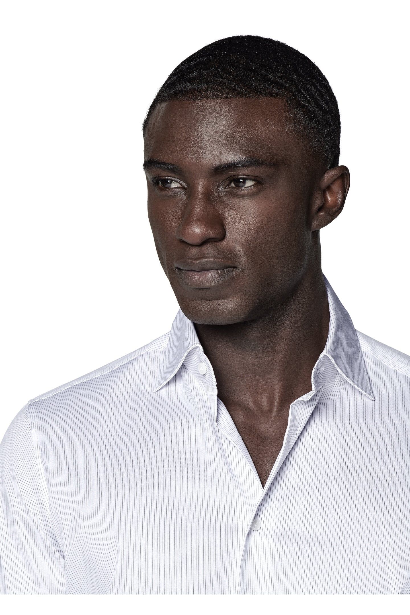 TRAVELLER PINSTRIPE FORMAL SHIRTS WHITE 8