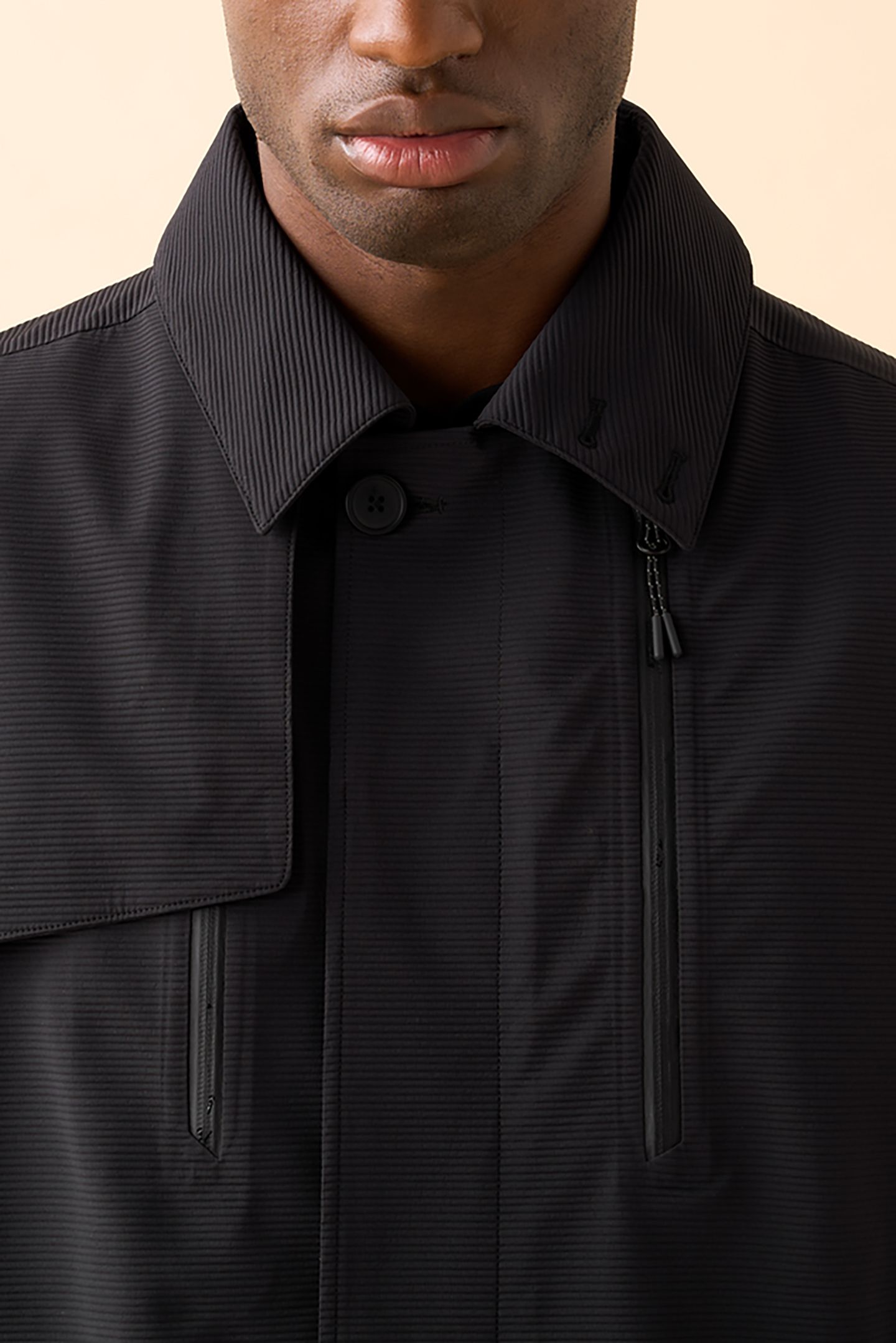 UNISEX SL TECH TRENCH COAT BLACK 5