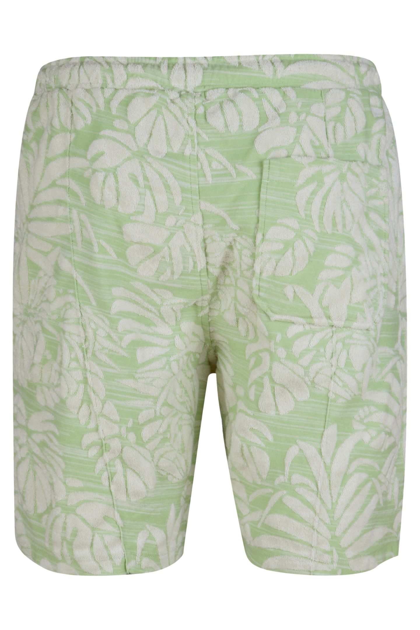 SHORTS, JACQUARD TERRY GREEN 2