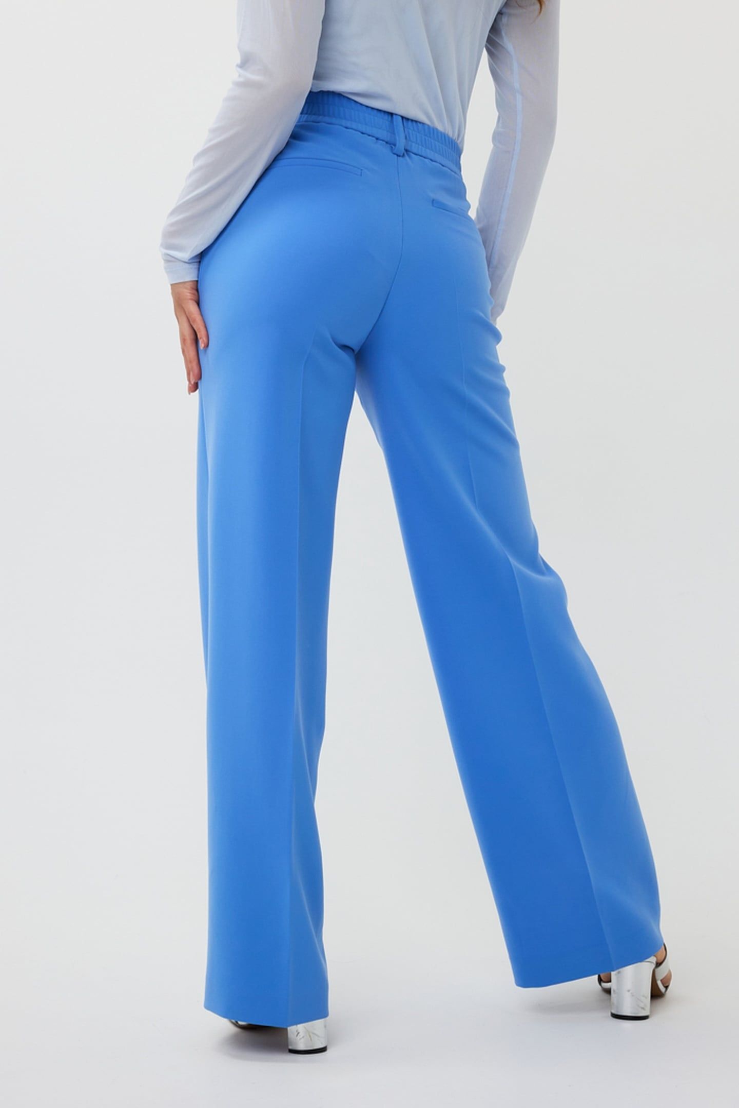 TROUSERS WIDE ELASTIC CITY BLUE 3