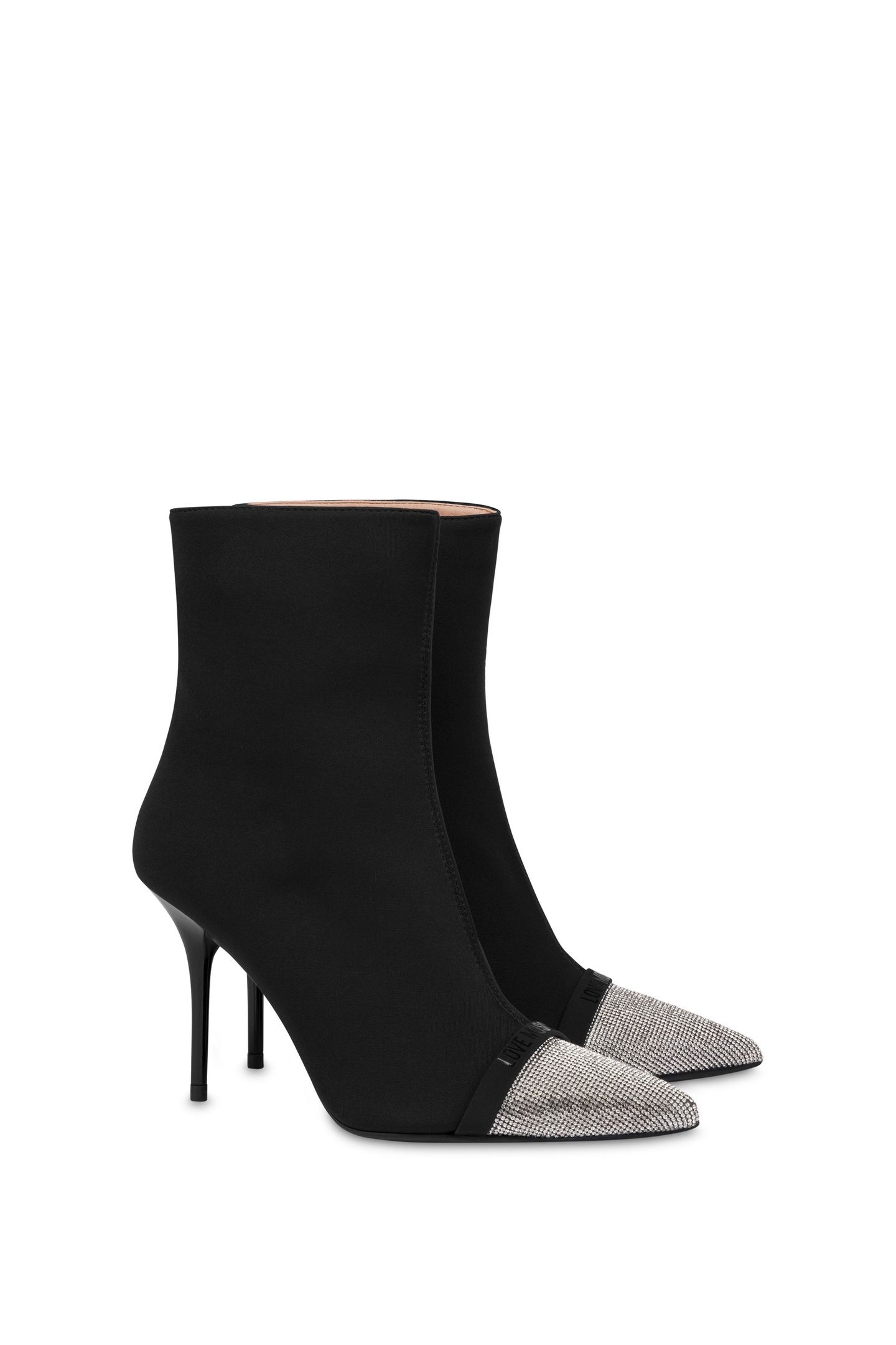 SPARKLING TOE ANKLE BOOTS BLACK 2