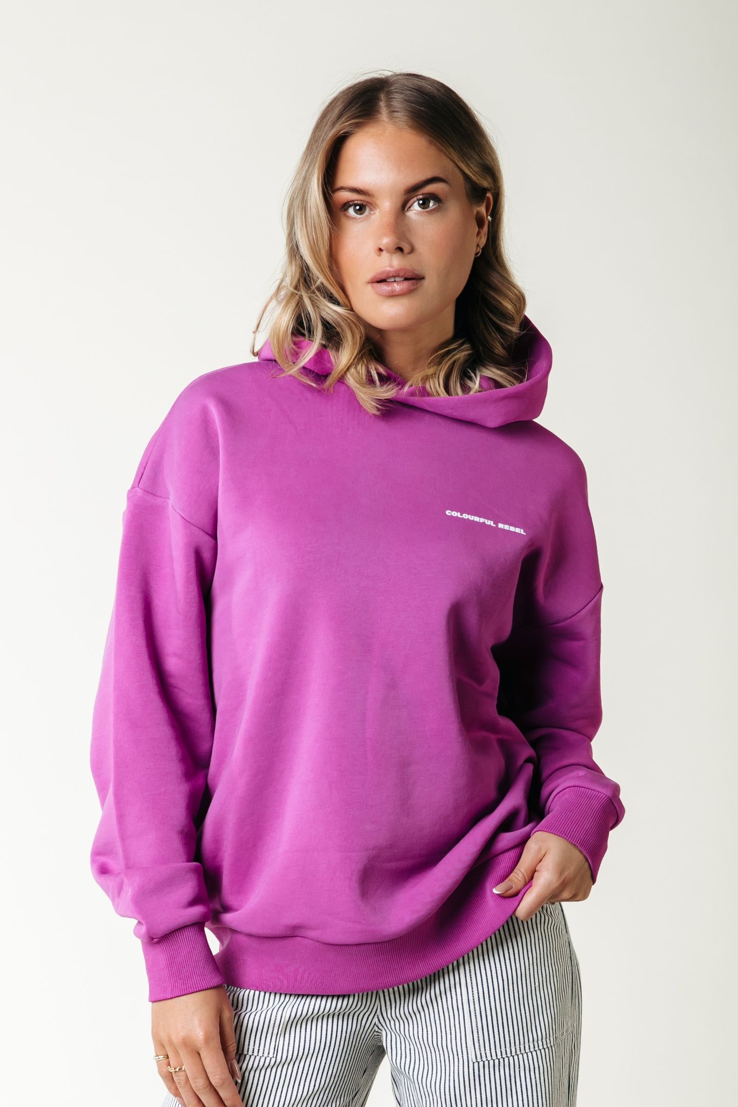 RUGBY CLEAN HOODIE PINK 1