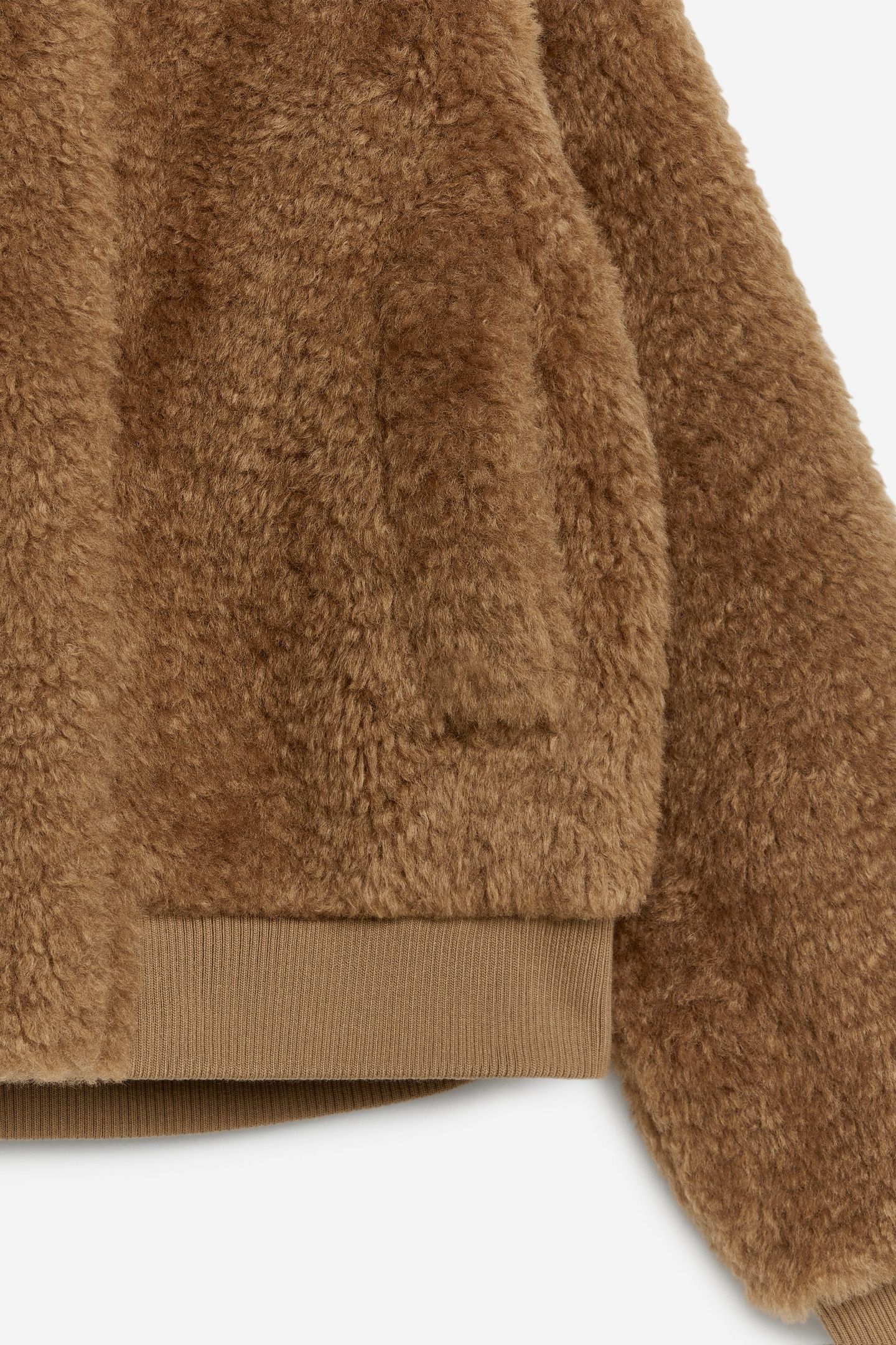 FLINGA FLUFFY PILE JACKET BEIGE 4