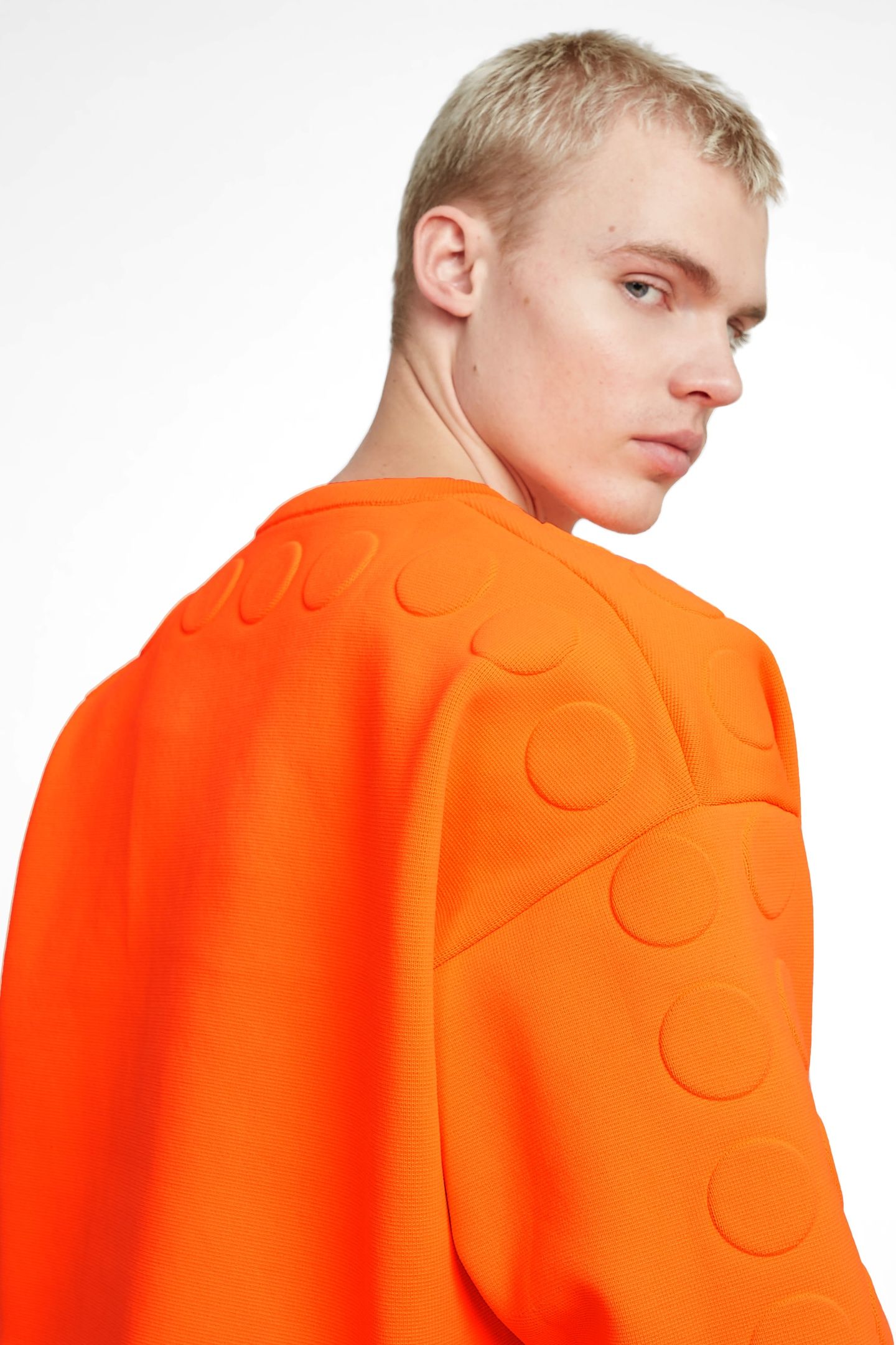 GSXWVB OVERSIZED SHORT SWEAT KNIT SIGNAL ORANGE 6