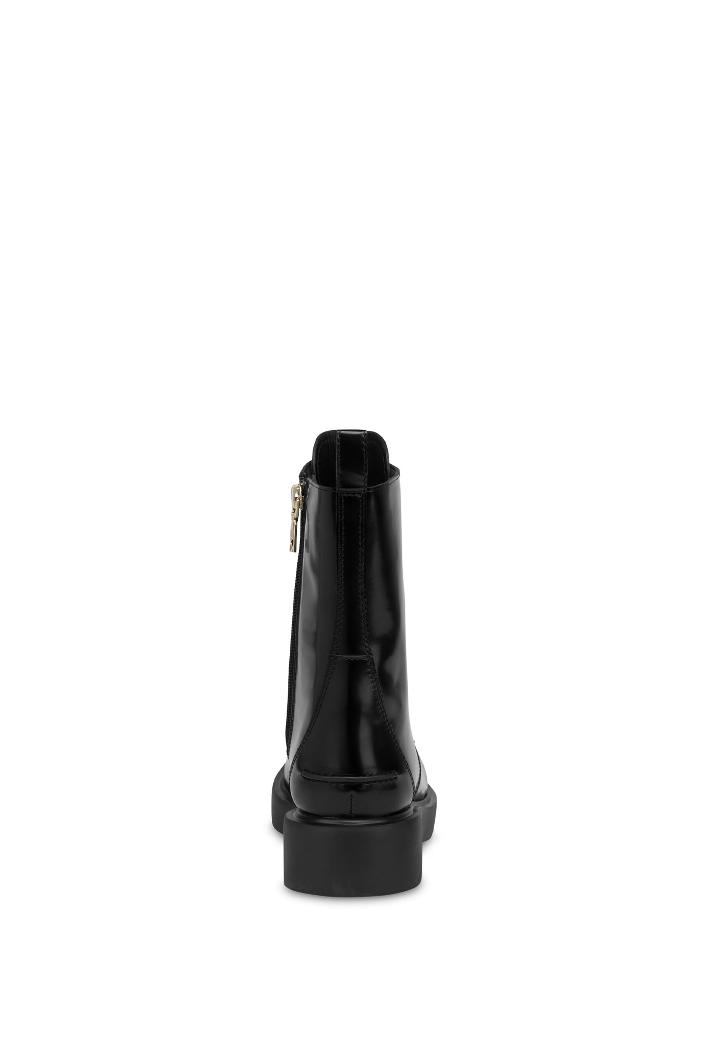CITY LOVE COMBAT BOOTS IN ABRASIVE CALFSKIN BLACK 3