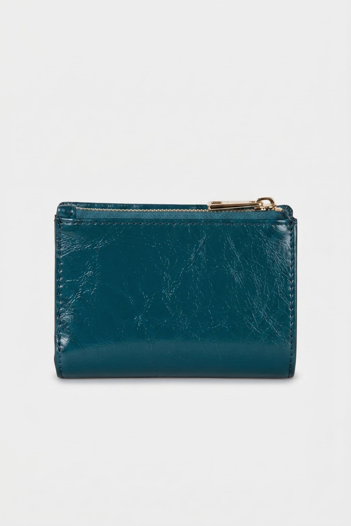 CLASSIC SMALL BI-FOLD W/ ZIP DARK TEAL+BALLERINA 2