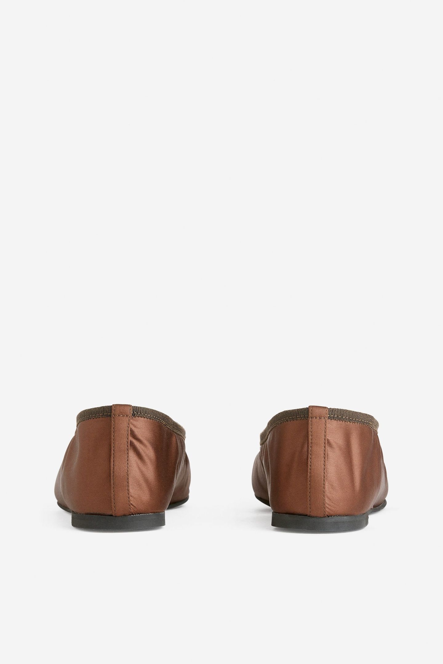 ZAHIRA SATIN BALLERINA BROWN 3