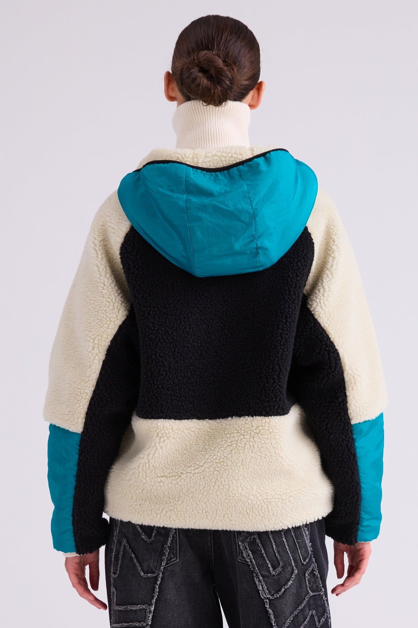 JULIO TEDDY JACKET GREEN 2