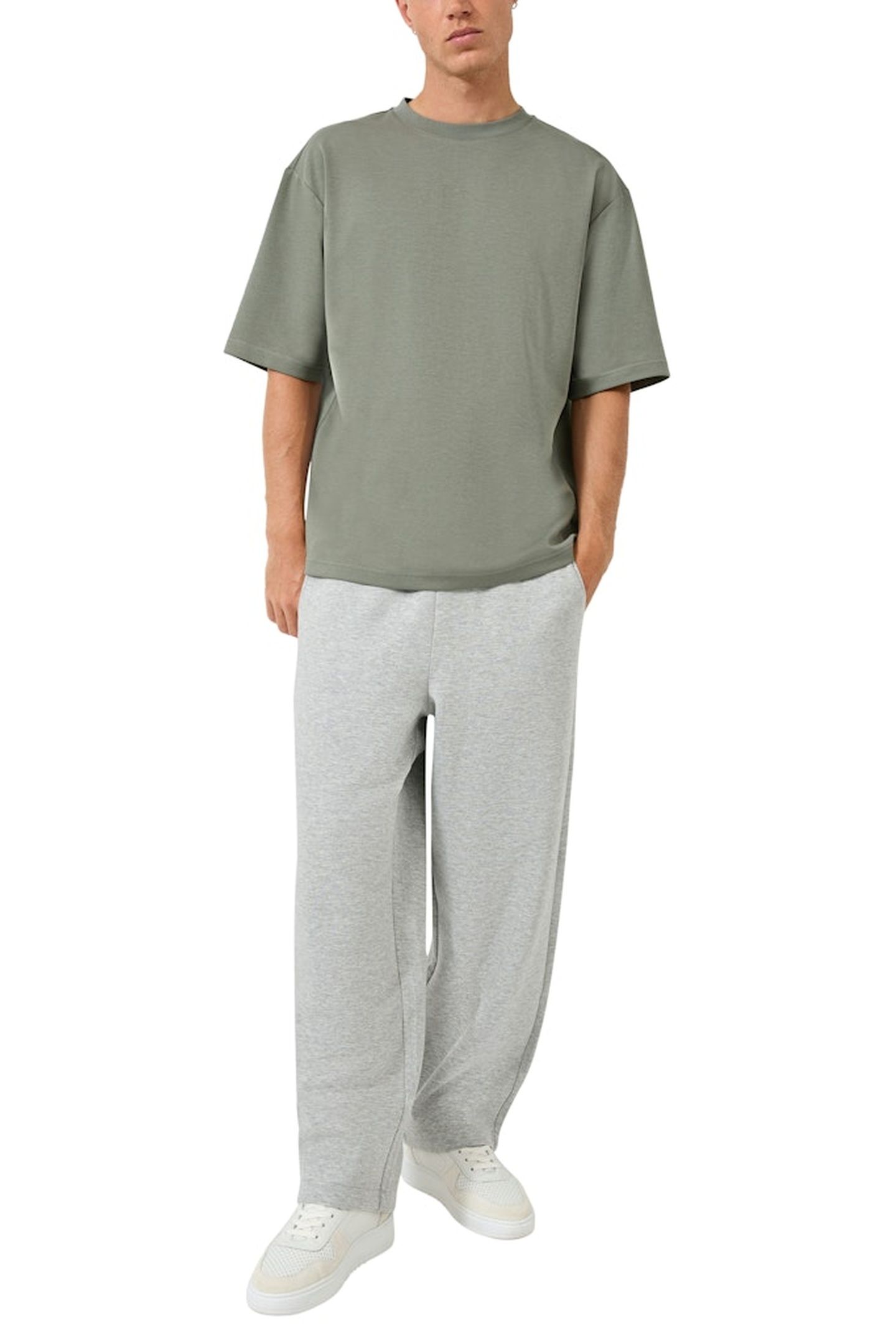 S.OLIVER-QS PANTS GREY/BLACK 3