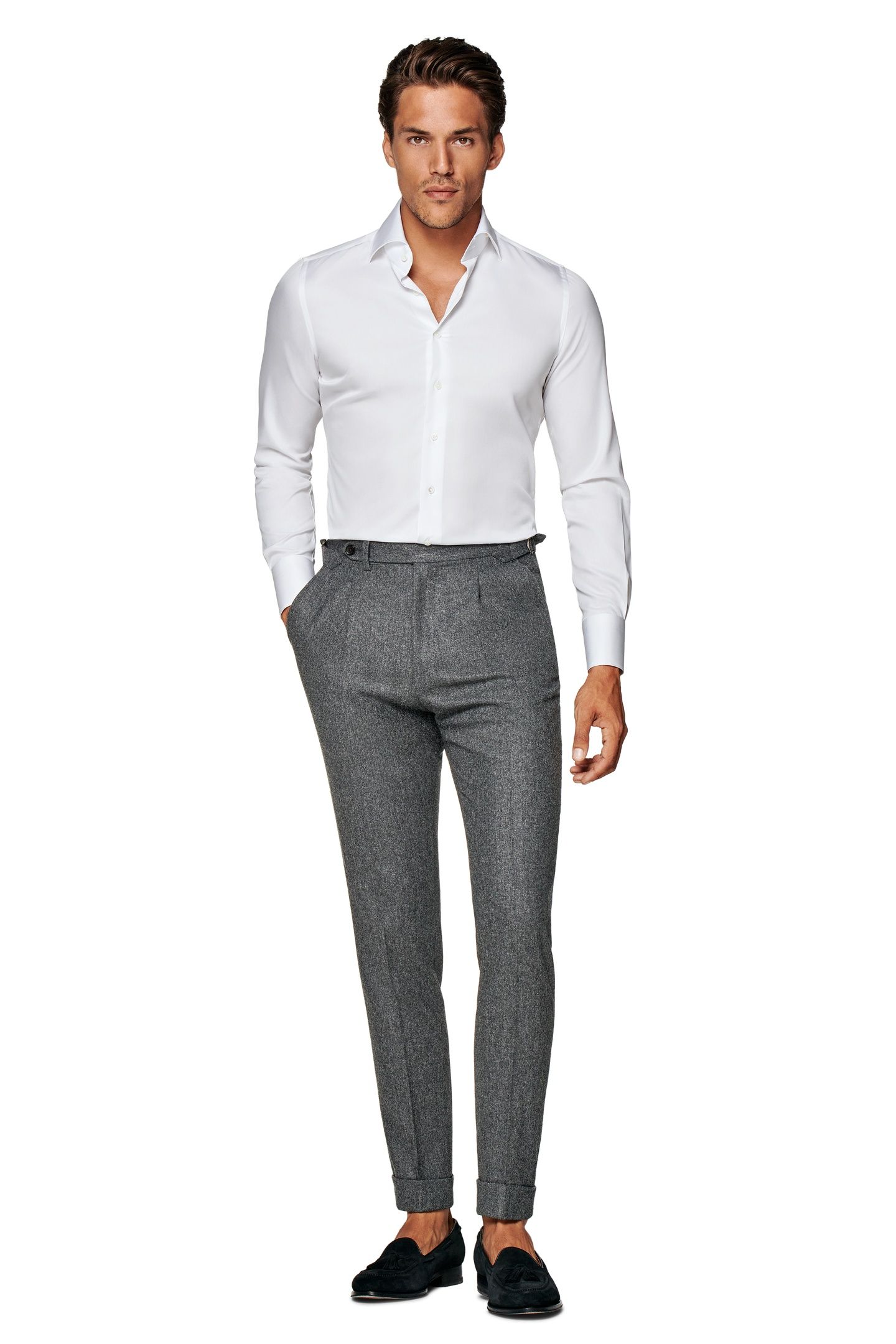 LUXURY WIDESPREAD FORMAL SHIRTS WHITE 2