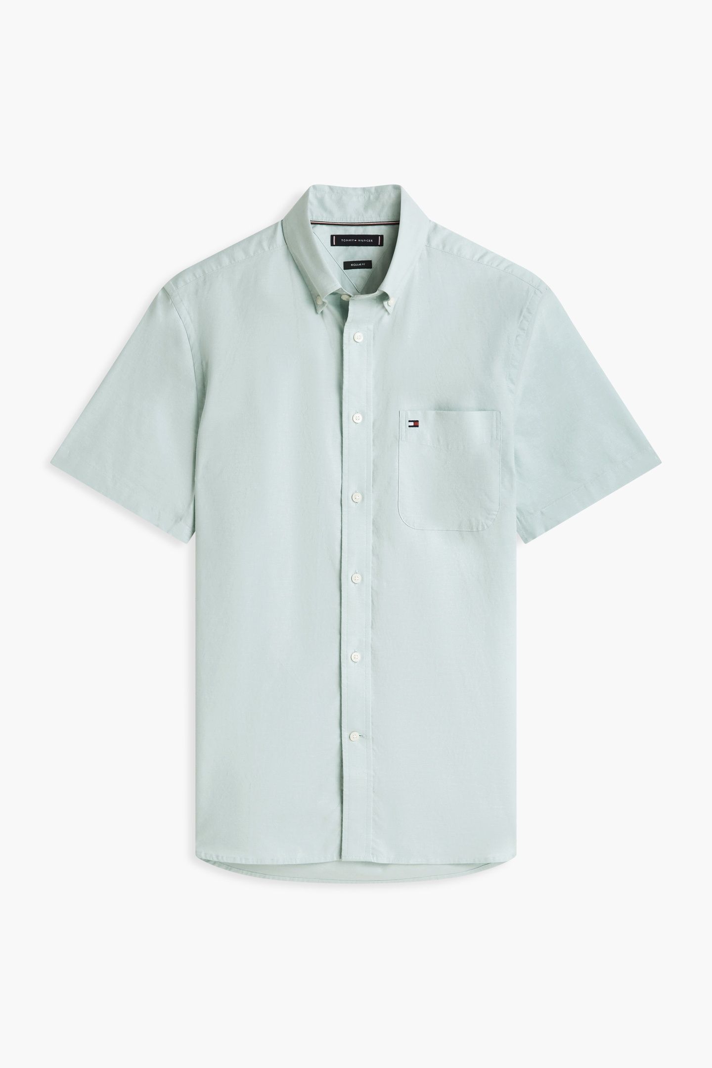 LIGHT OXFORD SOLID SHIRT CRUSHED MINT 4