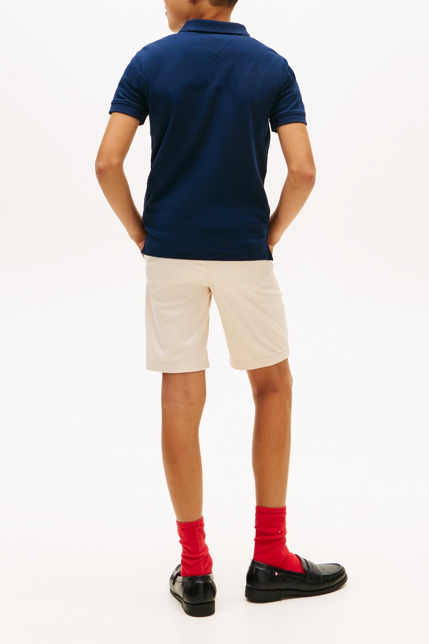 BOYS MINI EMBROIDERED POLO DARK NIGHT NAVY COLOURBLOCK 3